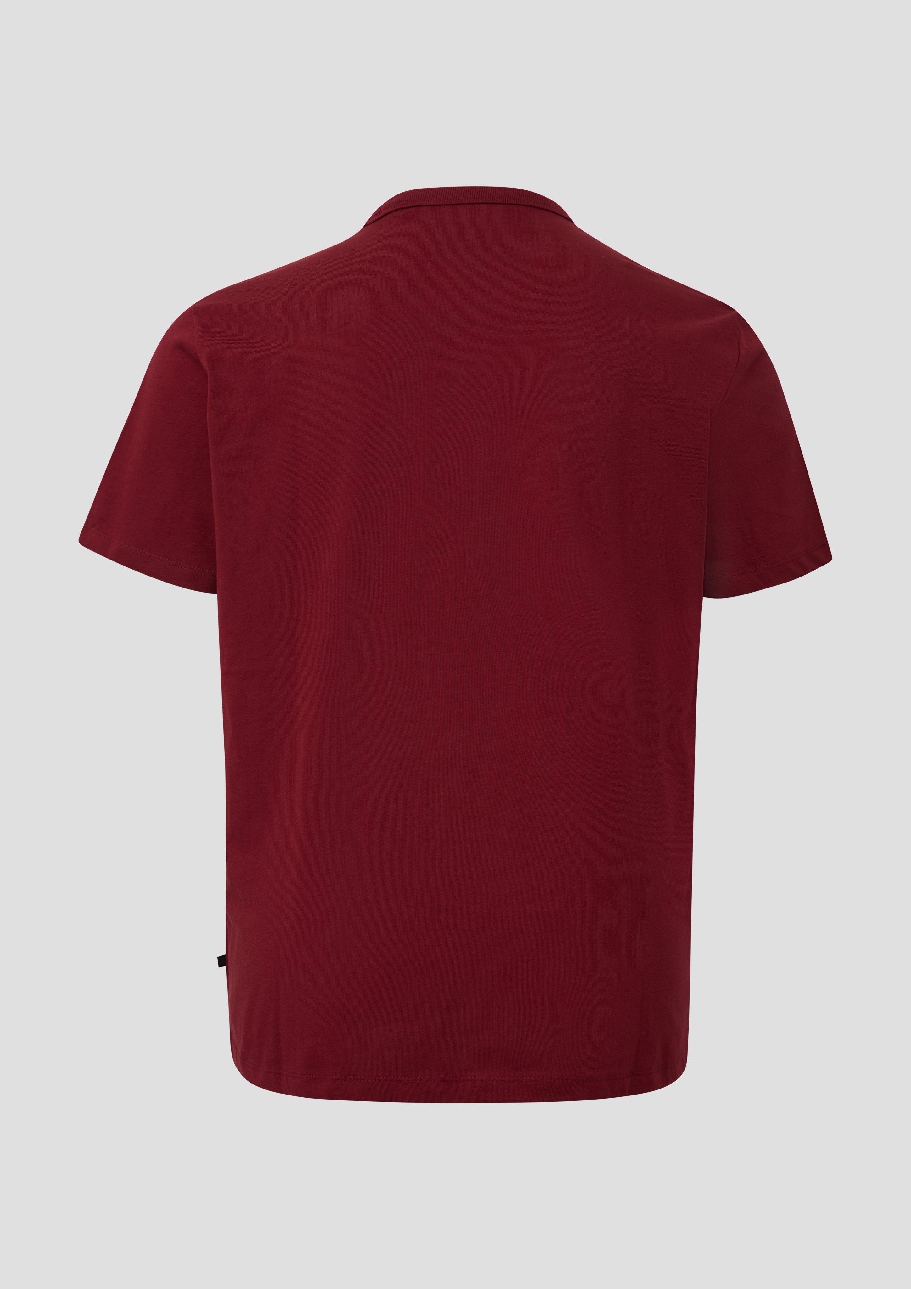 Hommes T-shirt en jersey épais avec poche poitrine, coupe moderne en rouge de s.Oliver Men Big Sizes