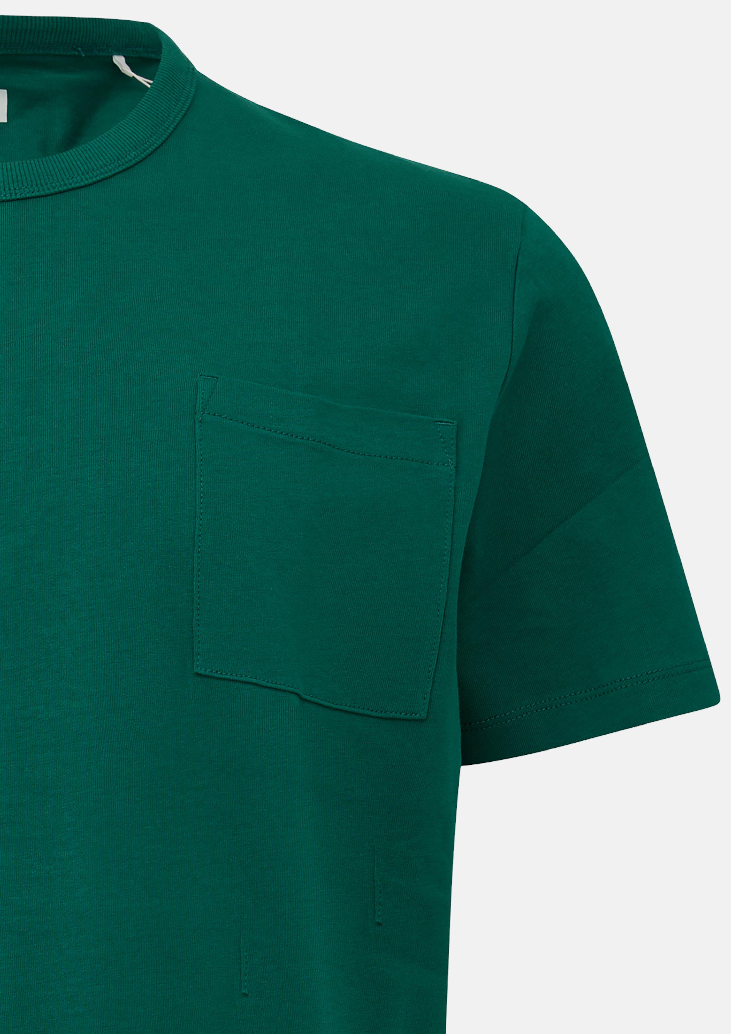 Men Heavy jersey T-shirt with a chest pocket in a modern fit in green by s.Oliver Men Big Sizes