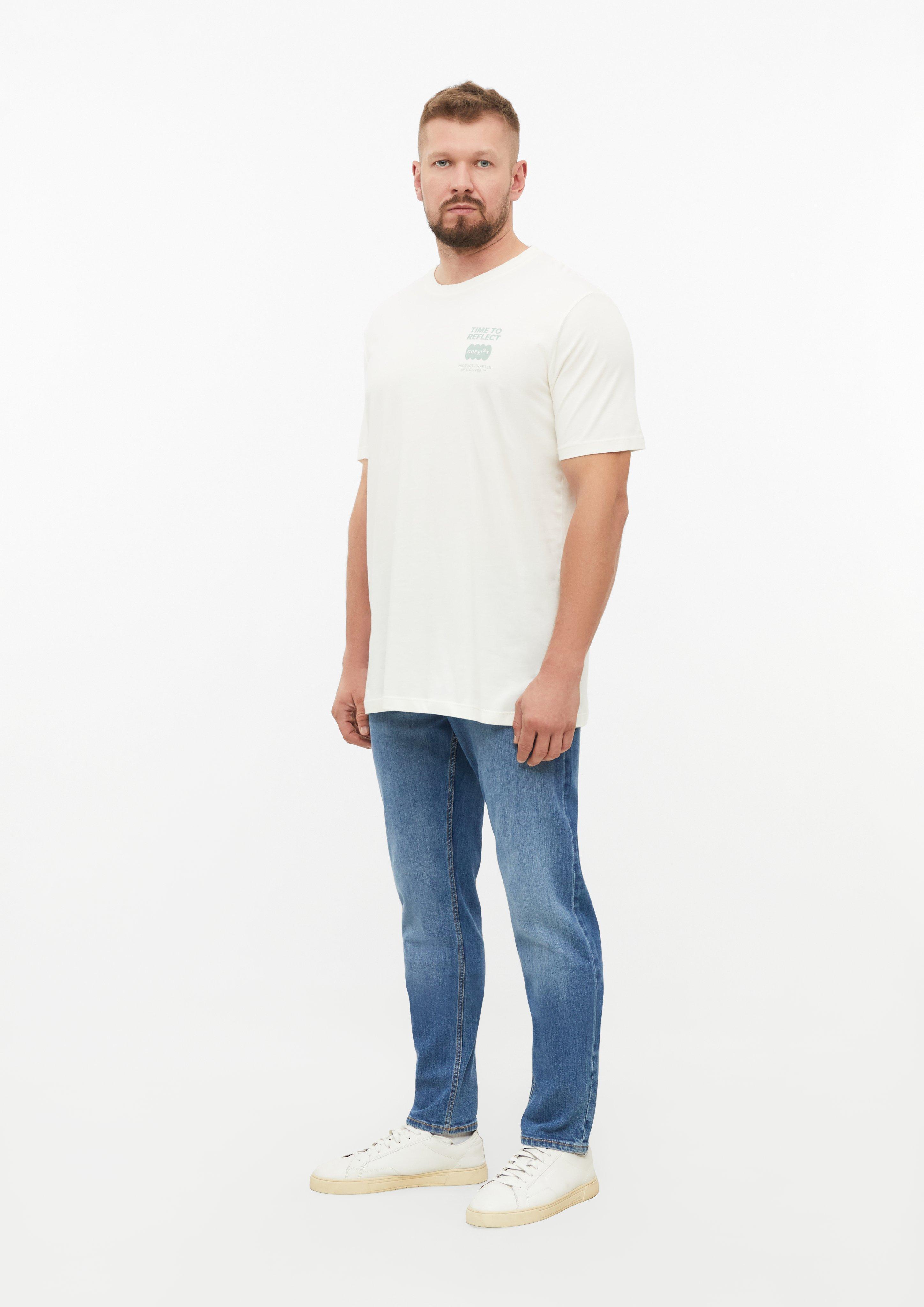 Muškarci Majica kratkih rukav u boji krem od s.Oliver Men Tall Sizes