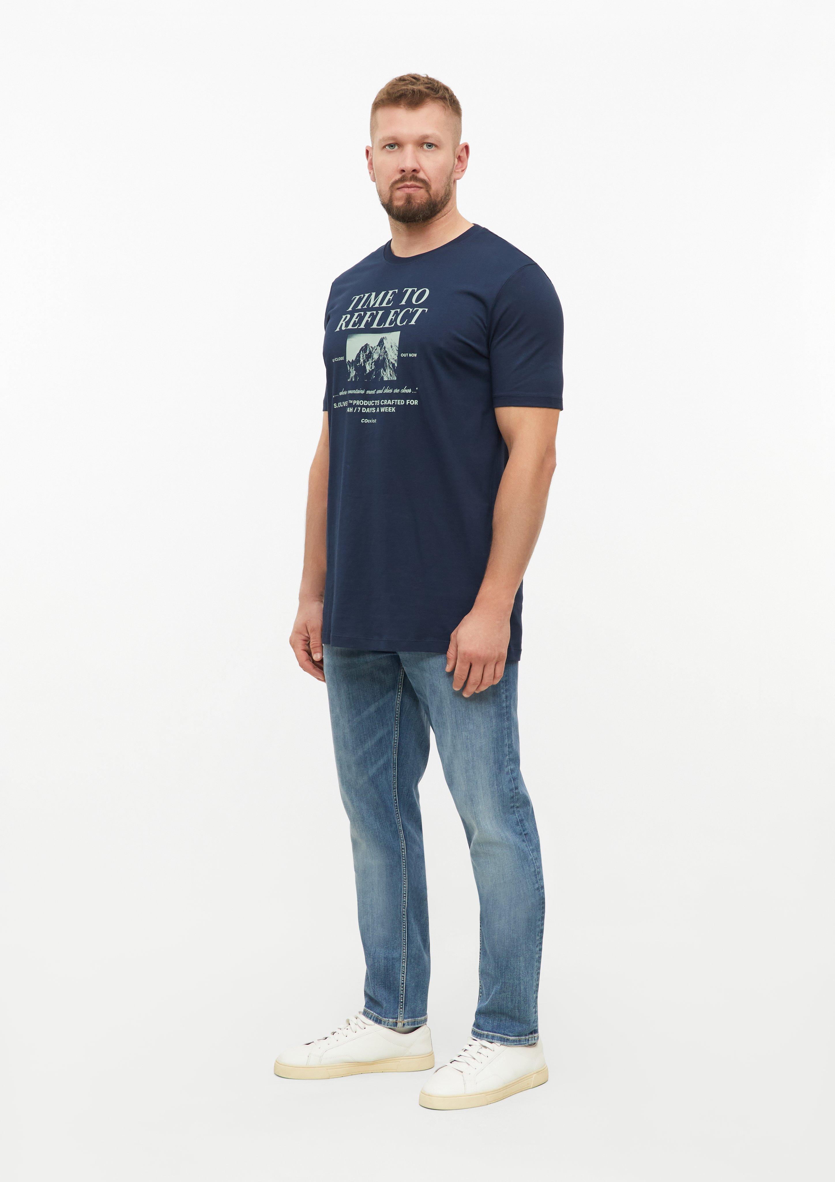 Muškarci Majica kratkih rukav u boji plava od s.Oliver Men Tall Sizes