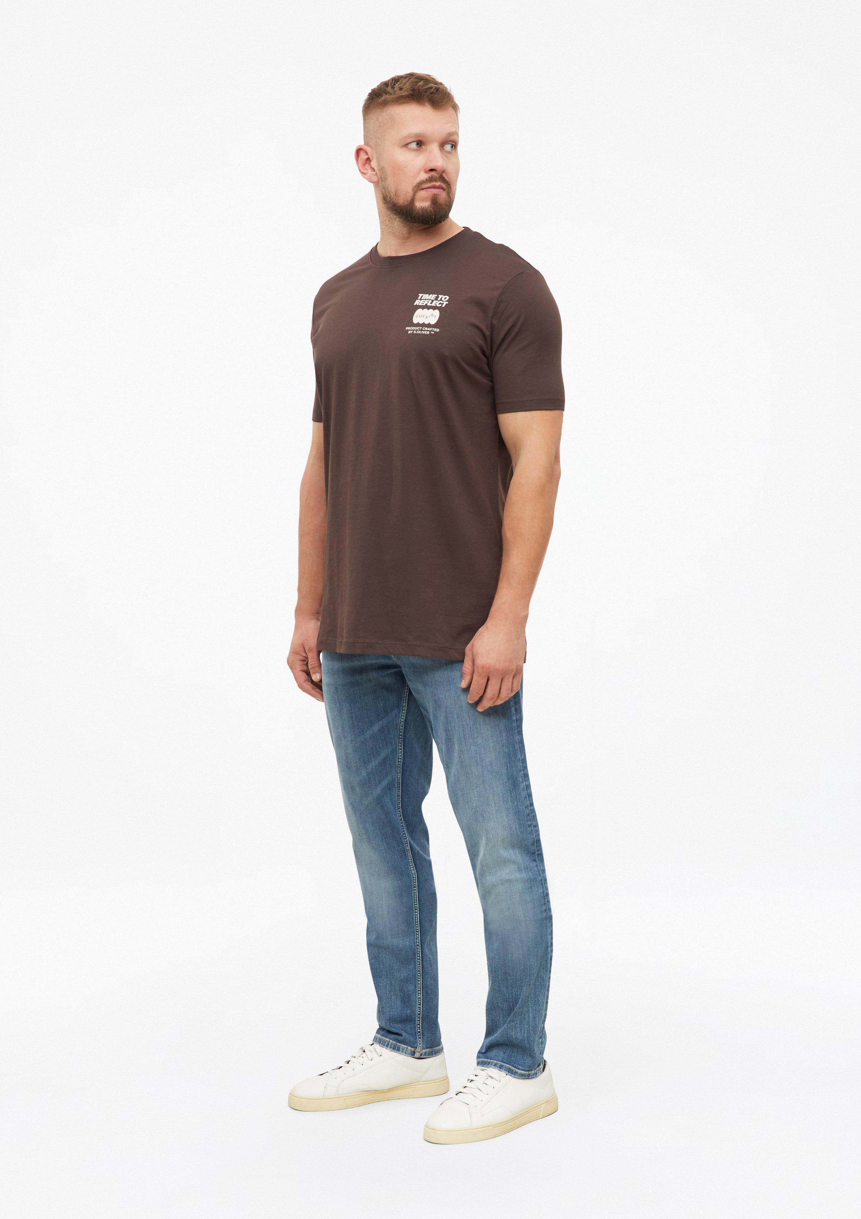 Muškarci Majica kratkih rukav u boji smeđa od s.Oliver Men Tall Sizes