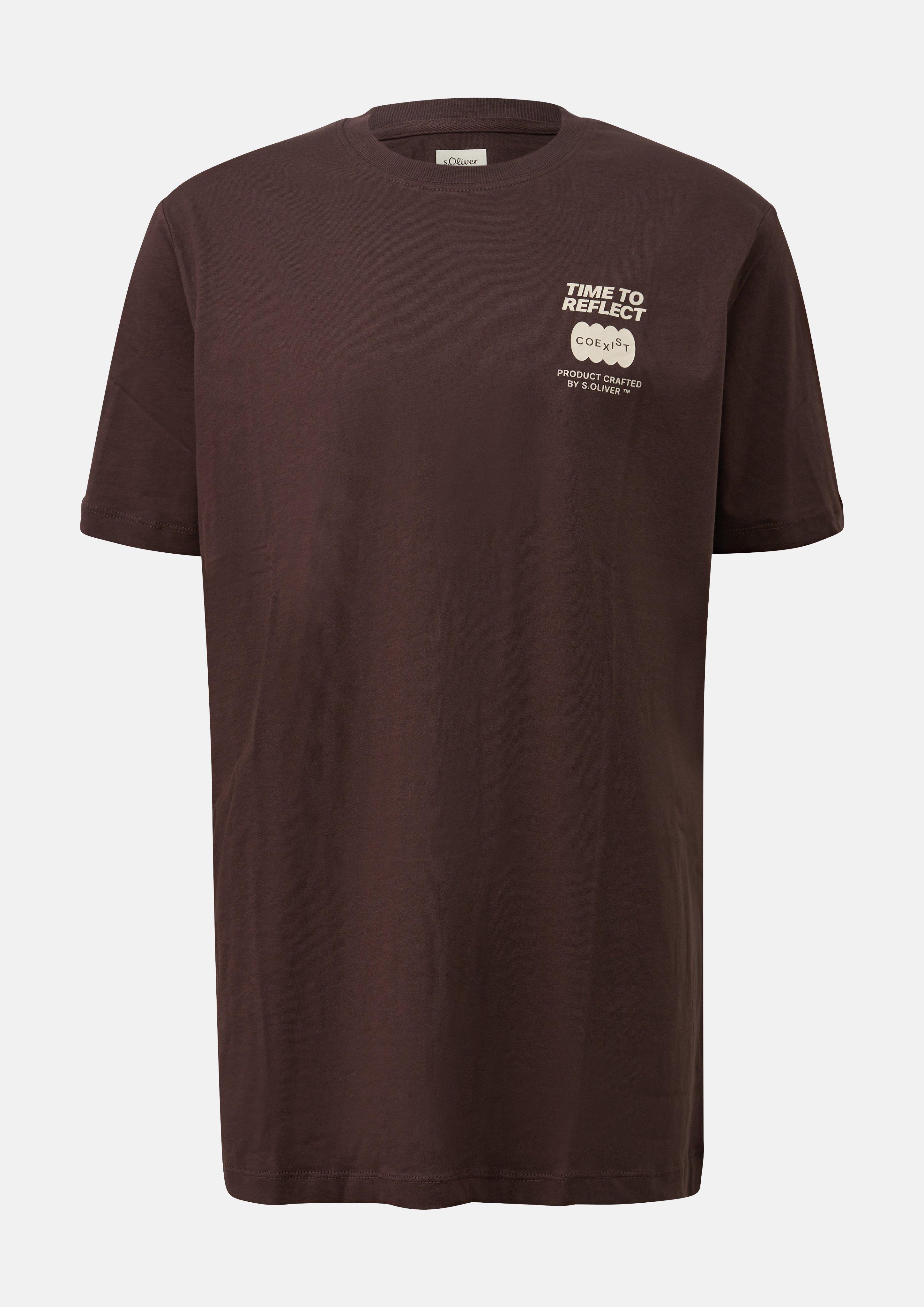 Men T-Shirt in brown by s.Oliver Men Tall Sizes