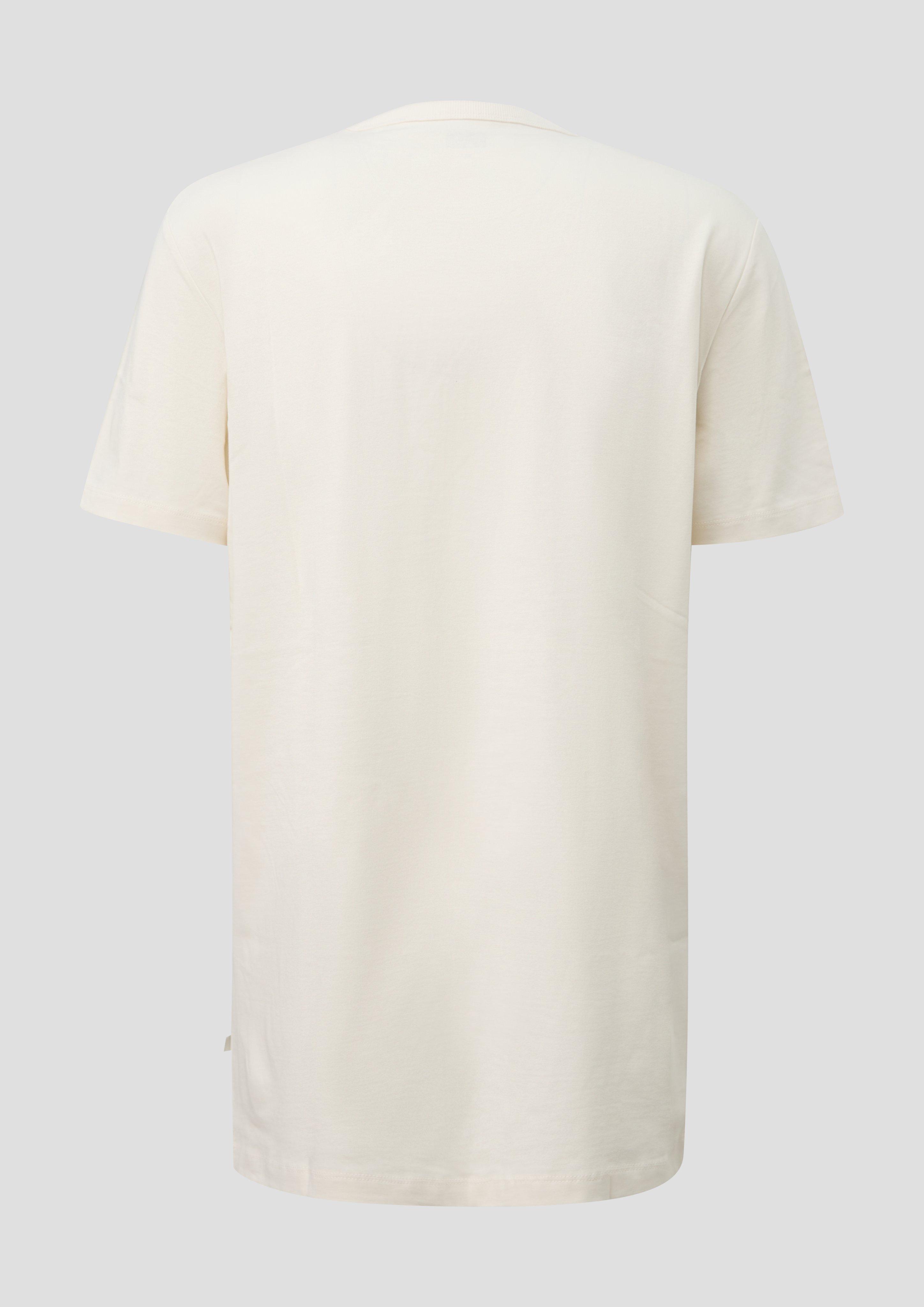 Men Heavy jersey T-shirt with a chest pocket in a modern fit in white by s.Oliver Men Tall Sizes