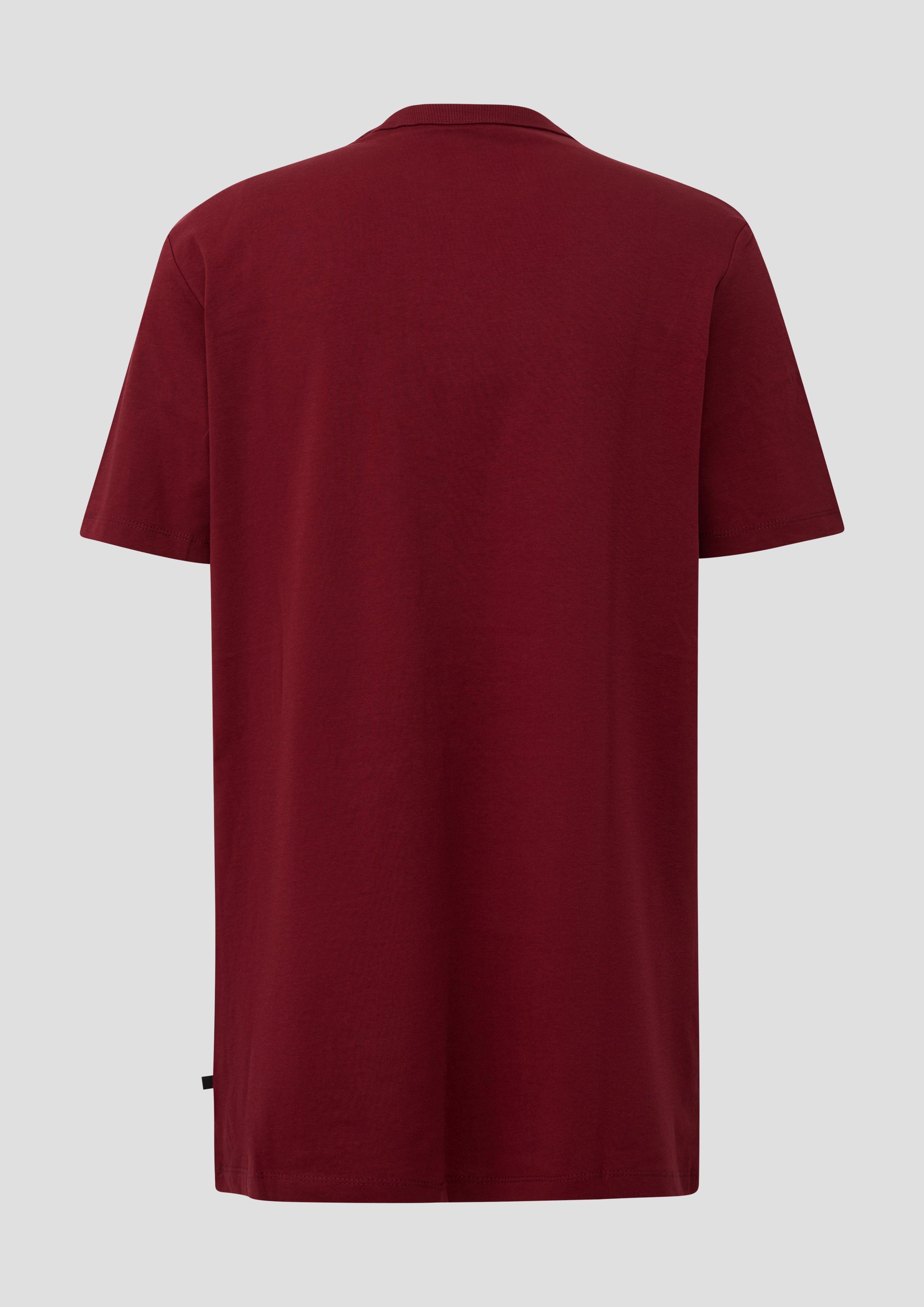 Men Heavy jersey T-shirt with a chest pocket in a modern fit in red by s.Oliver Men Tall Sizes