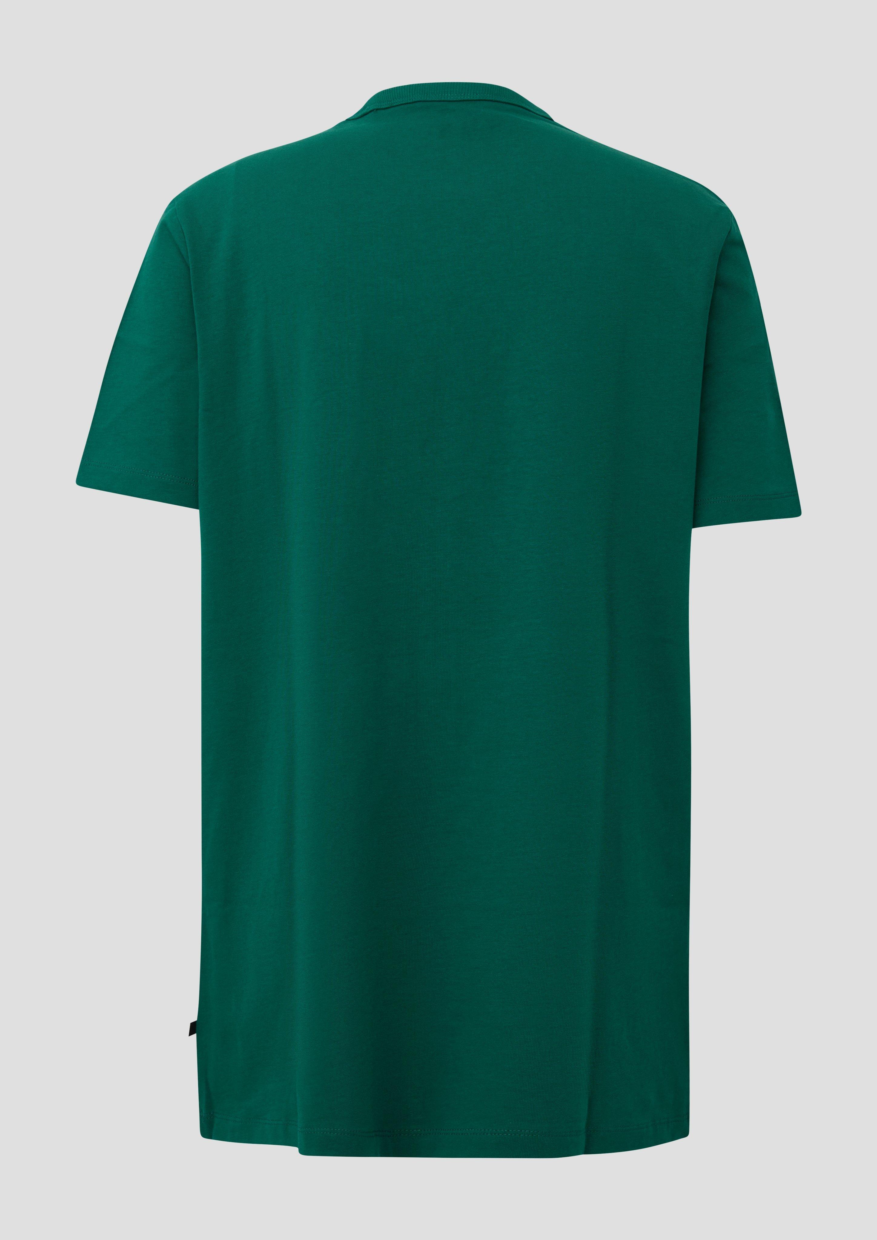 Hommes T-shirt en jersey épais avec poche poitrine, coupe moderne en vert de s.Oliver Men Tall Sizes