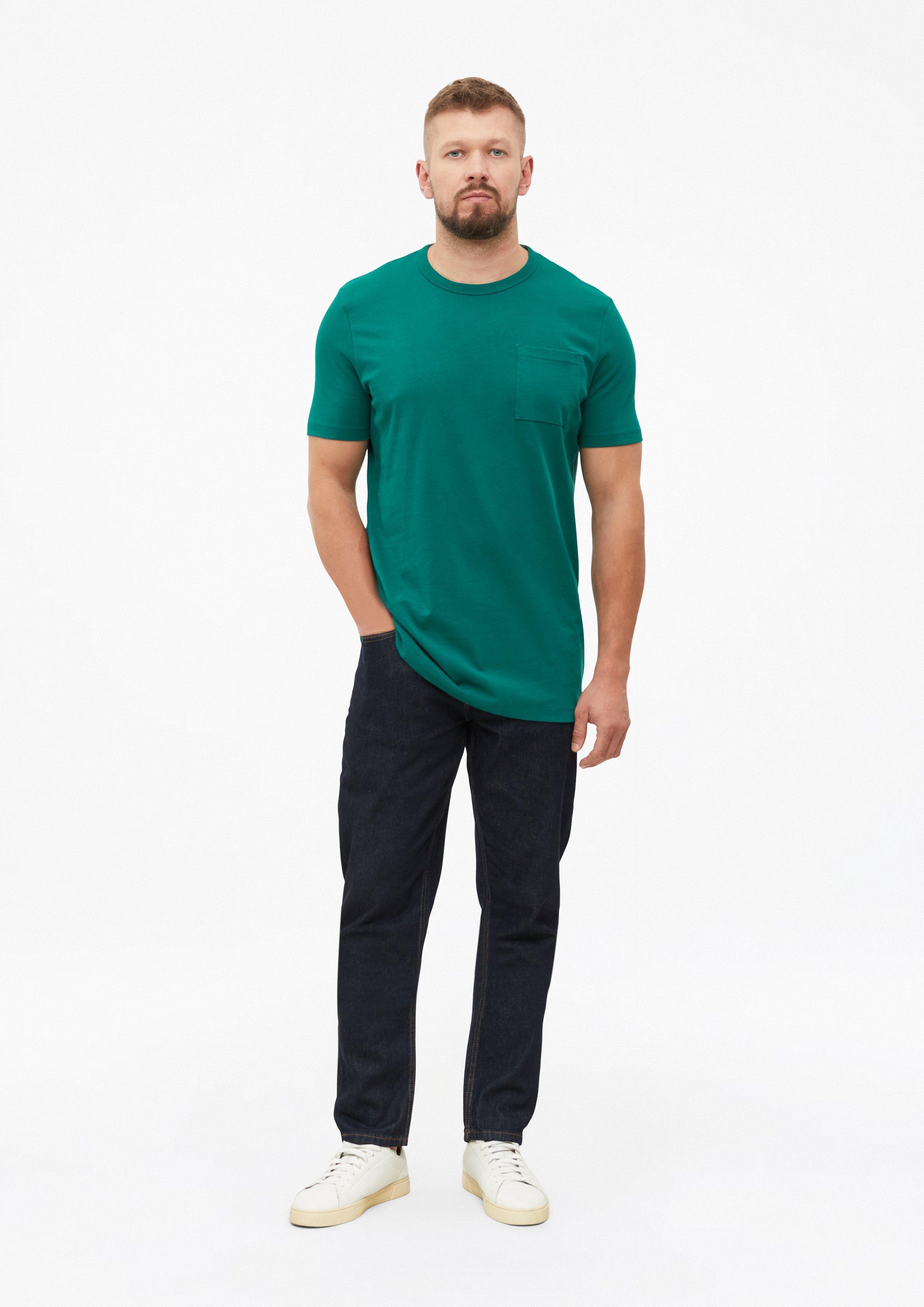 Hommes T-shirt en jersey épais avec poche poitrine, coupe moderne en vert de s.Oliver Men Tall Sizes
