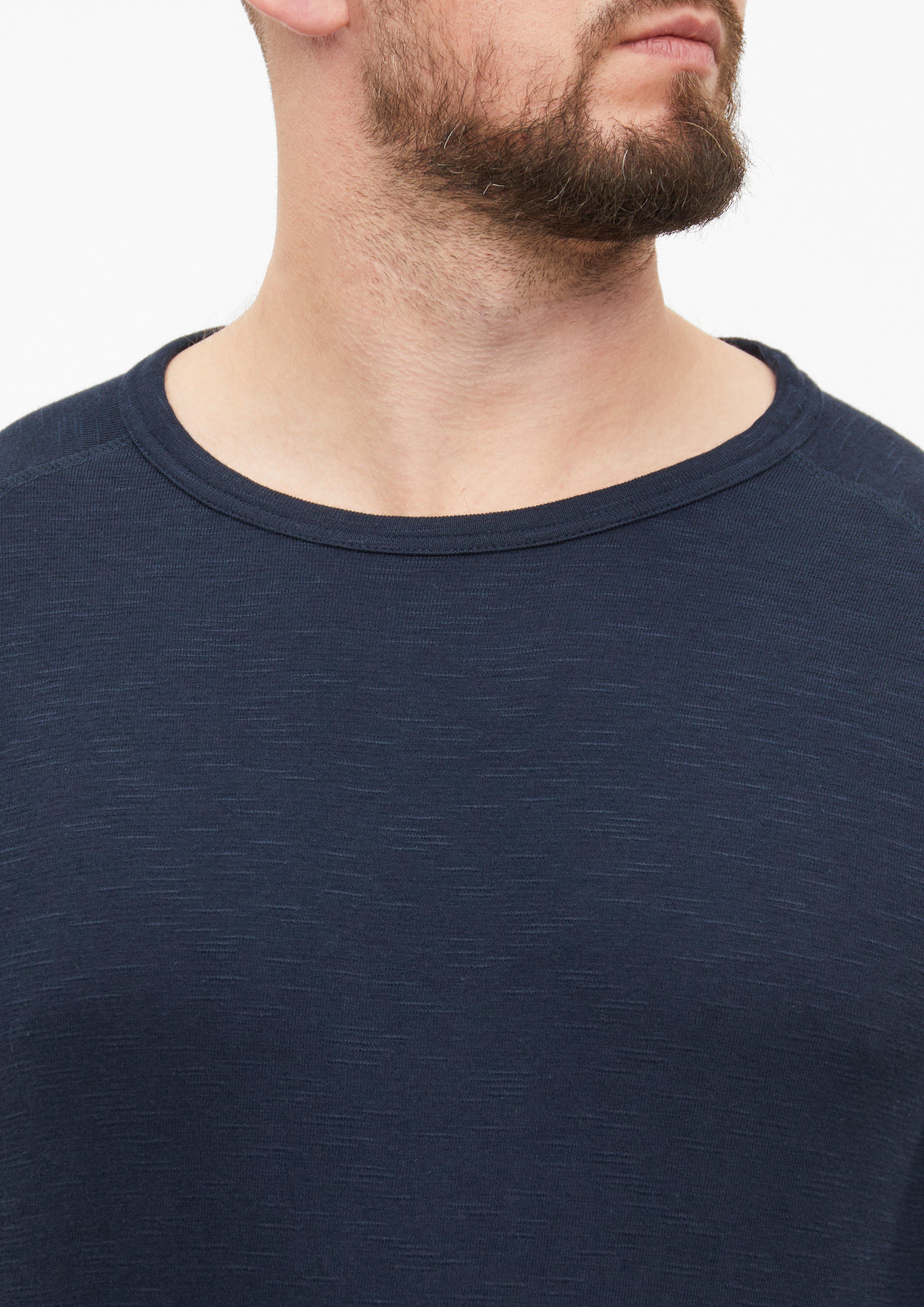 Men Raglan Long-Sleeve Top Made from Slub Jersey in blue by s.Oliver Men Tall Sizes