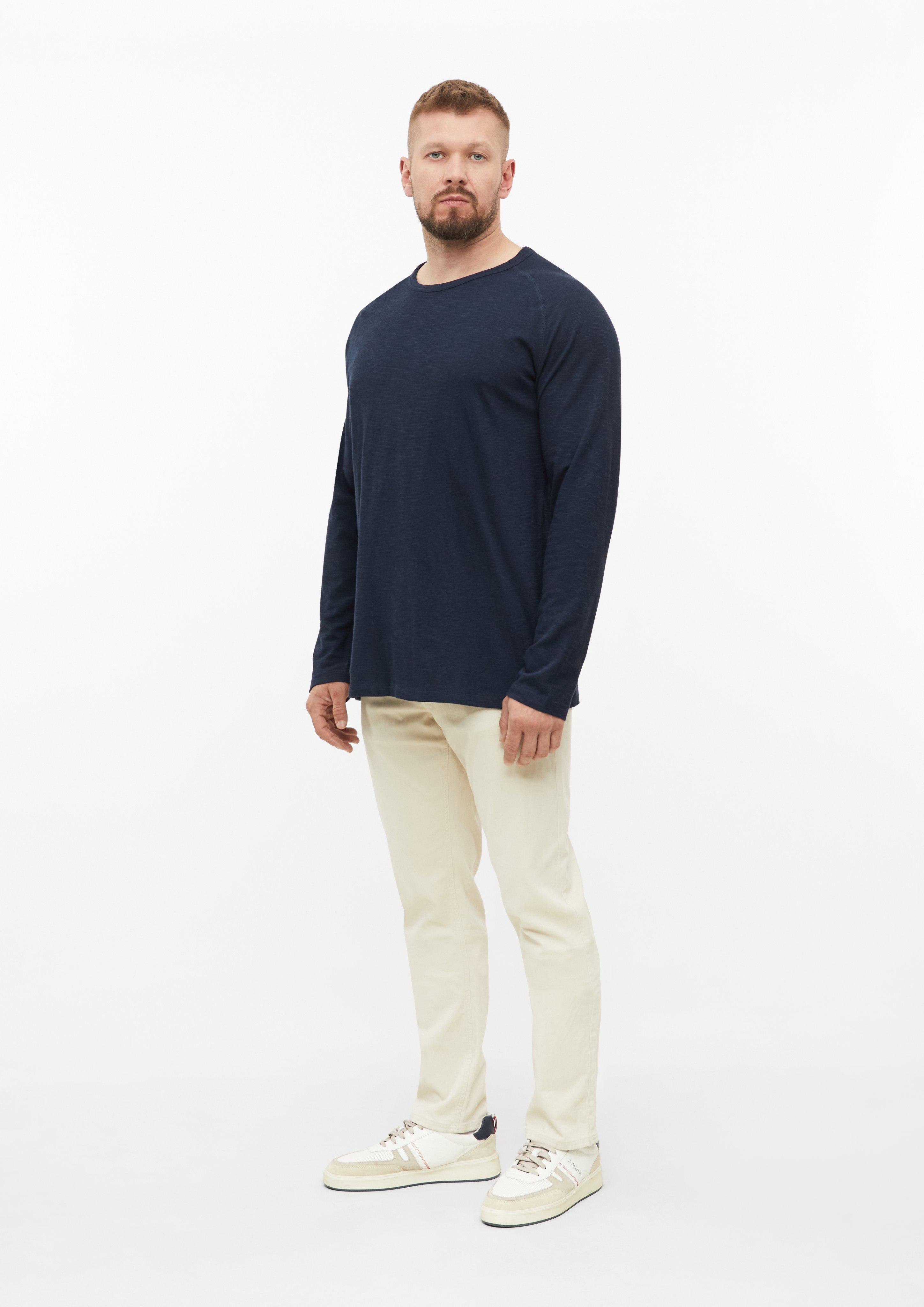 Men Raglan Long-Sleeve Top Made from Slub Jersey in blue by s.Oliver Men Tall Sizes