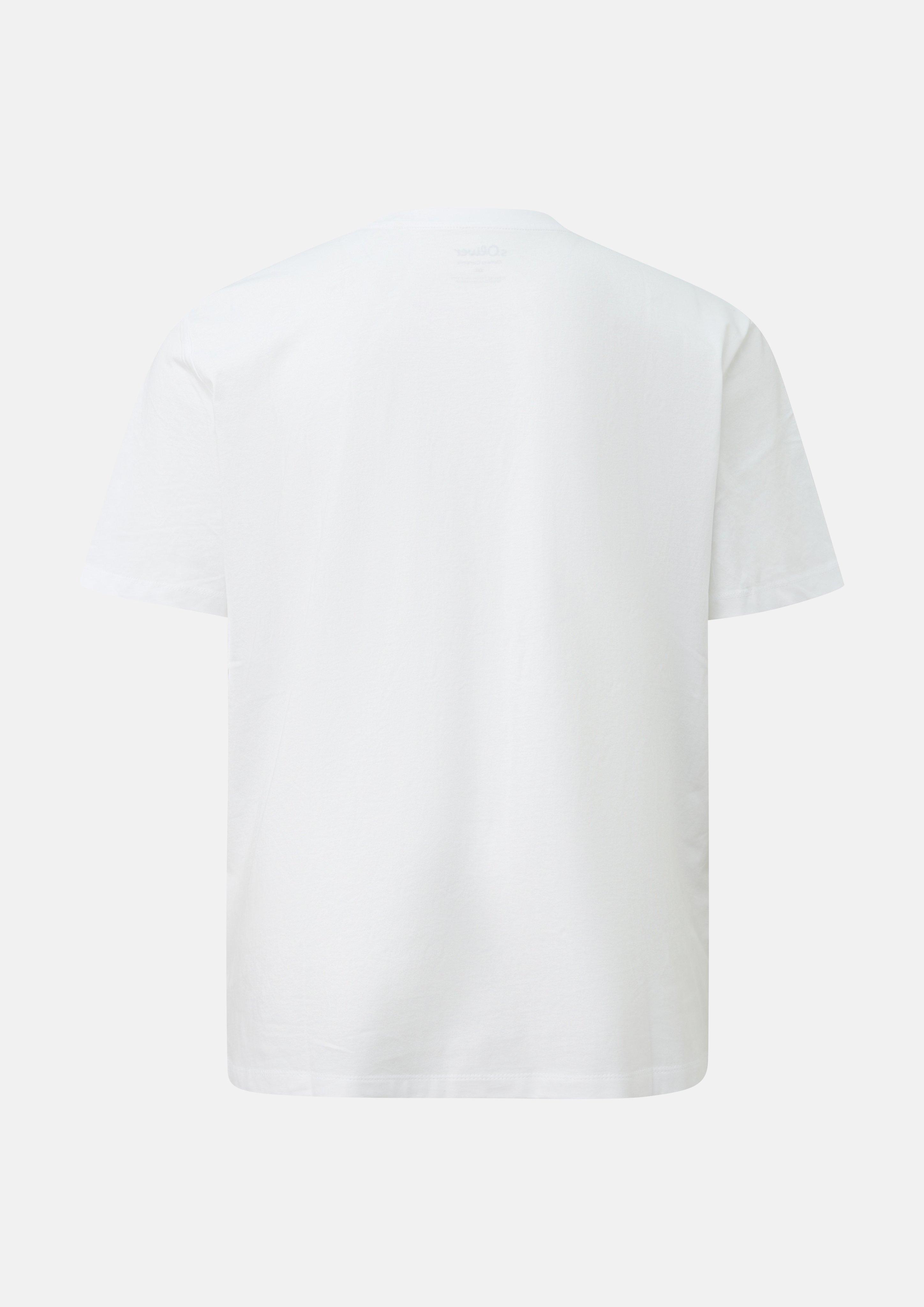 Heren T-Shirt in wit van s.Oliver Men Big Sizes
