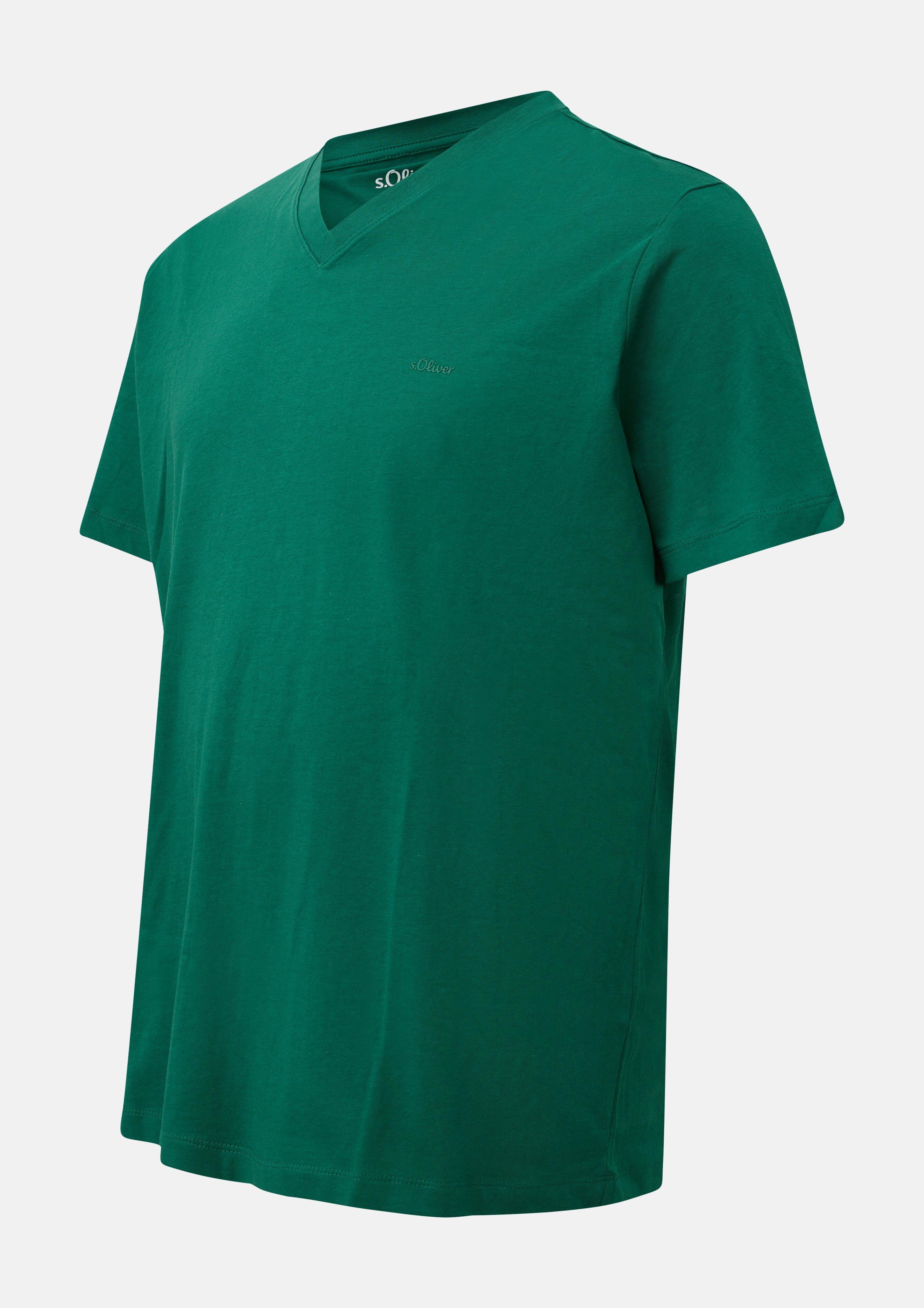 Heren T-Shirt in olijfgroen van s.Oliver Men Big Sizes