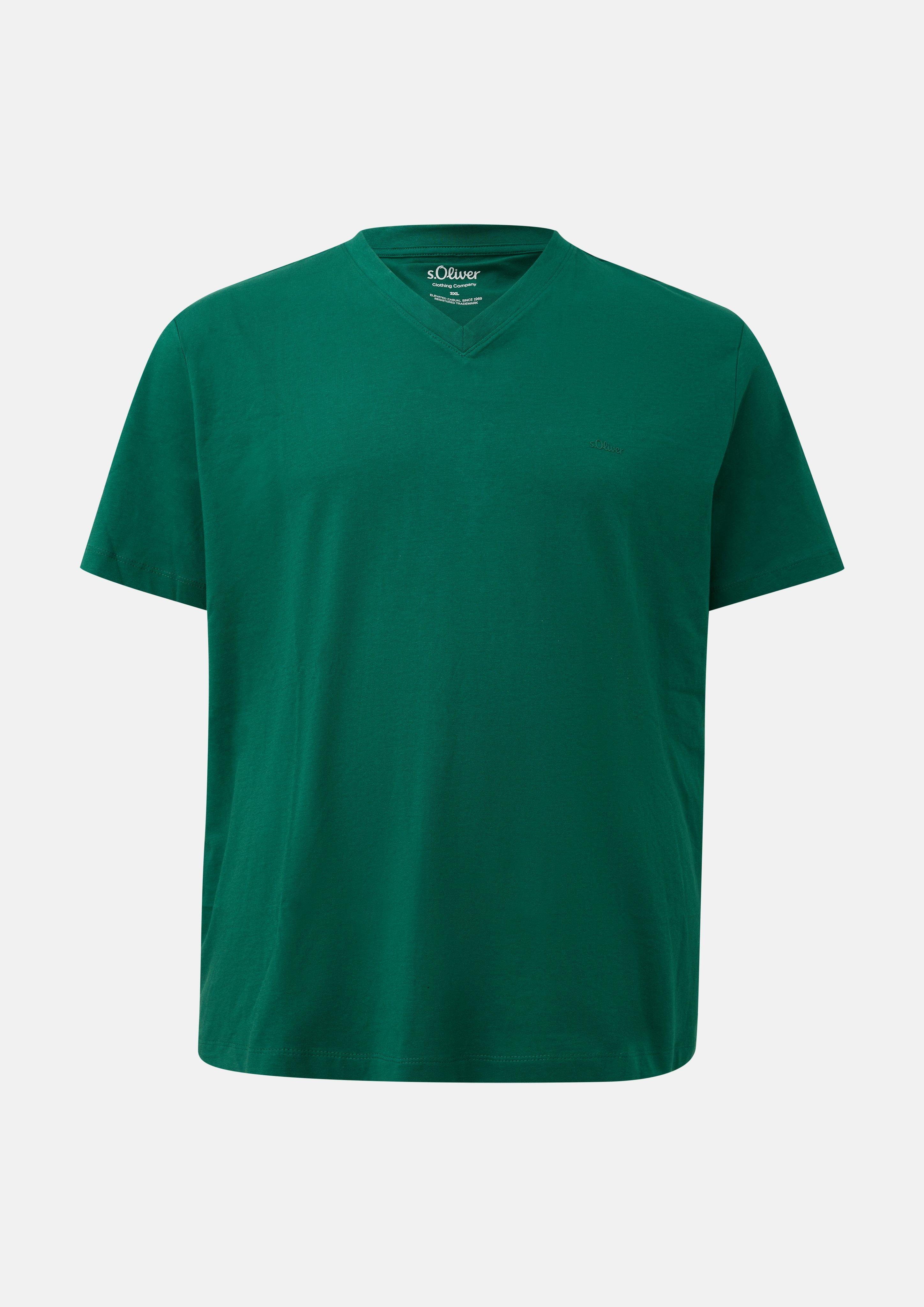 Heren T-Shirt in olijfgroen van s.Oliver Men Big Sizes