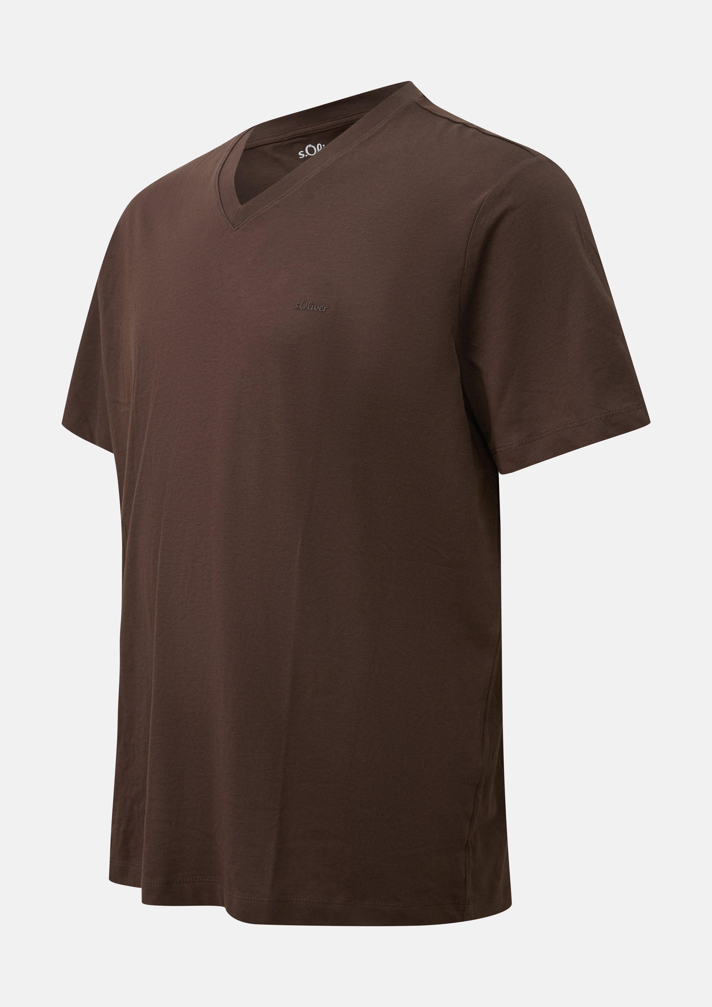 Heren T-Shirt in bruin van s.Oliver Men Big Sizes