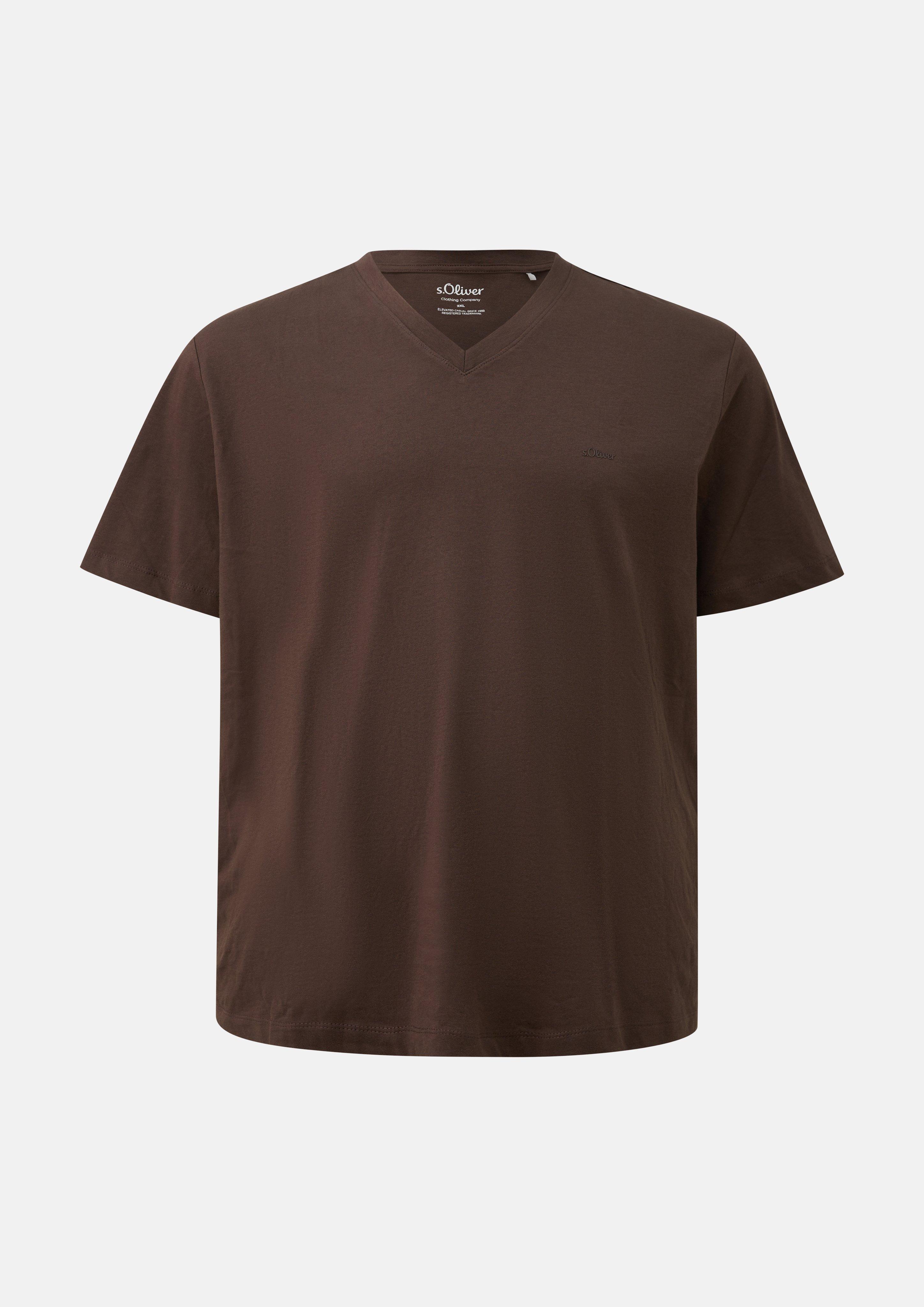 Heren T-Shirt in bruin van s.Oliver Men Big Sizes