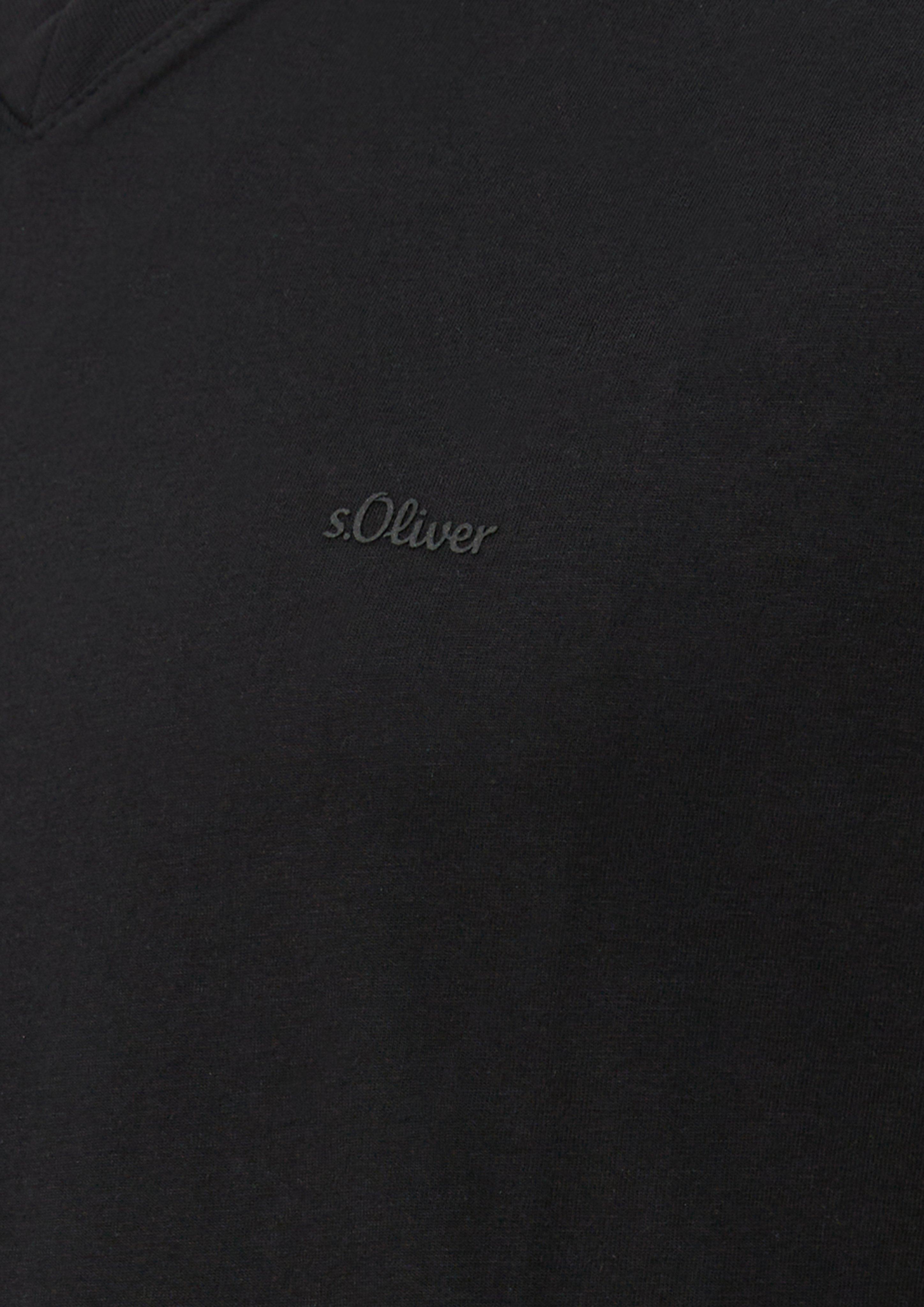 Heren T-Shirt in zwart van s.Oliver Men Big Sizes