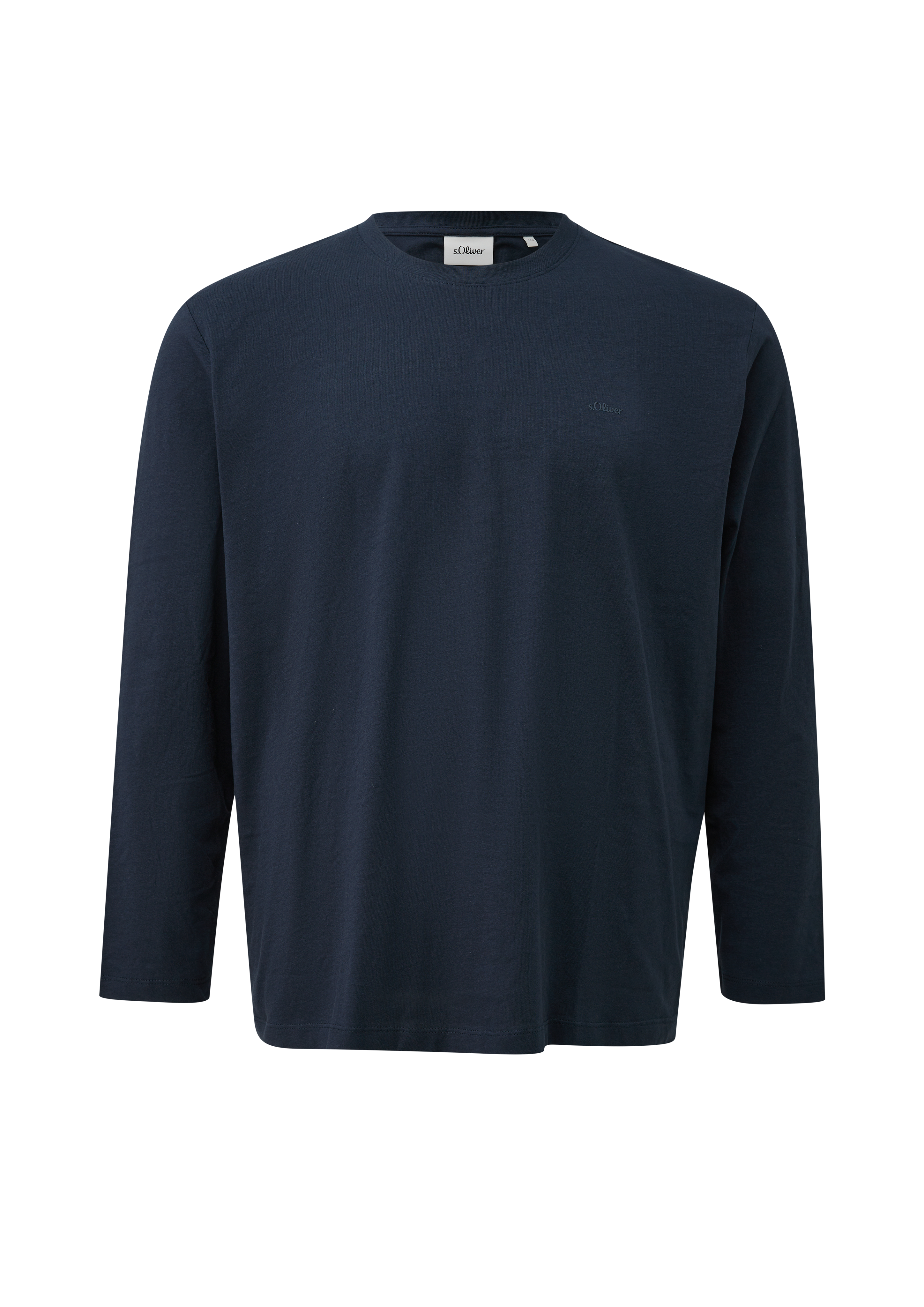 Katoenen shirt met lange mouwen en logo