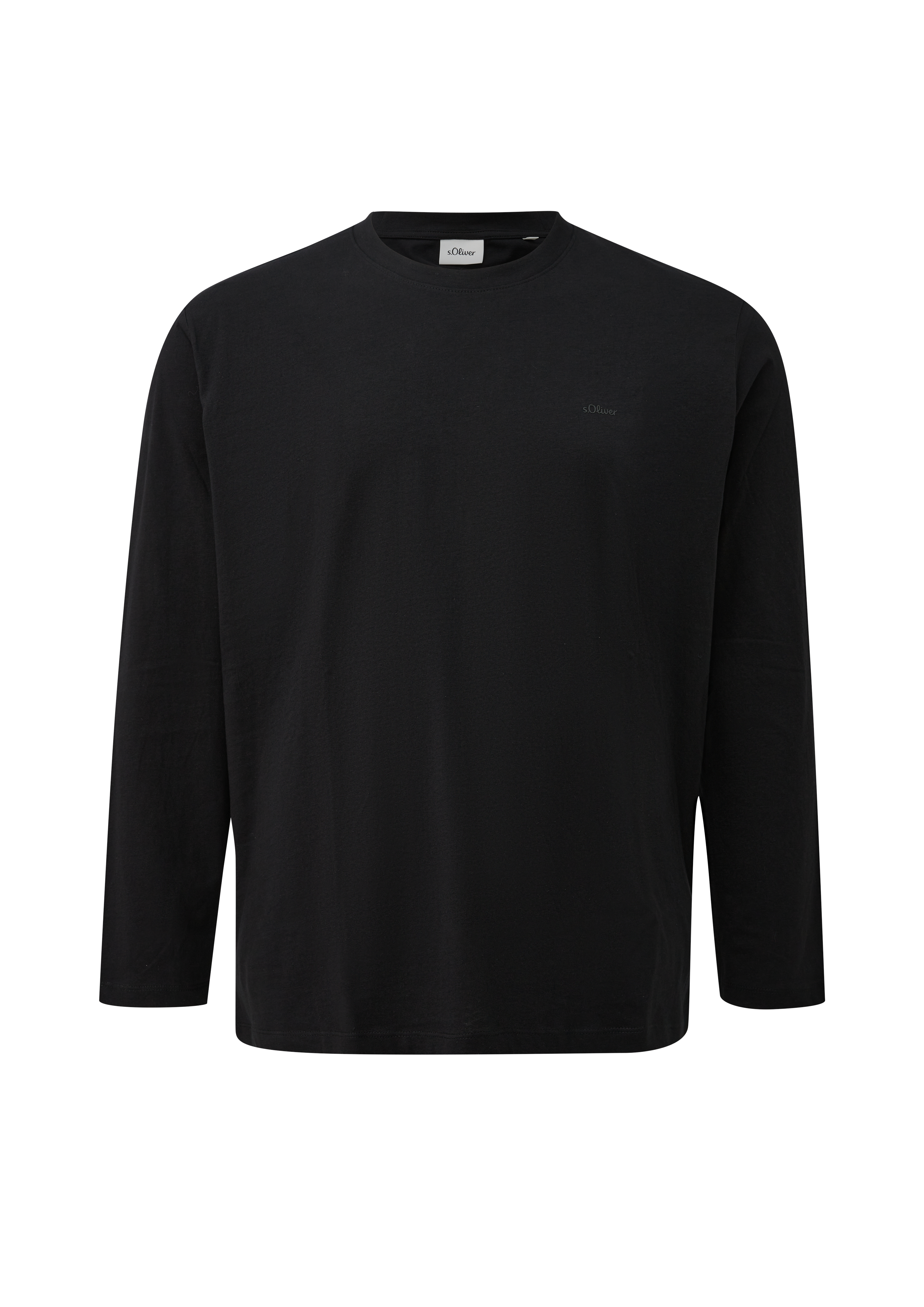 Katoenen shirt met lange mouwen en logo
