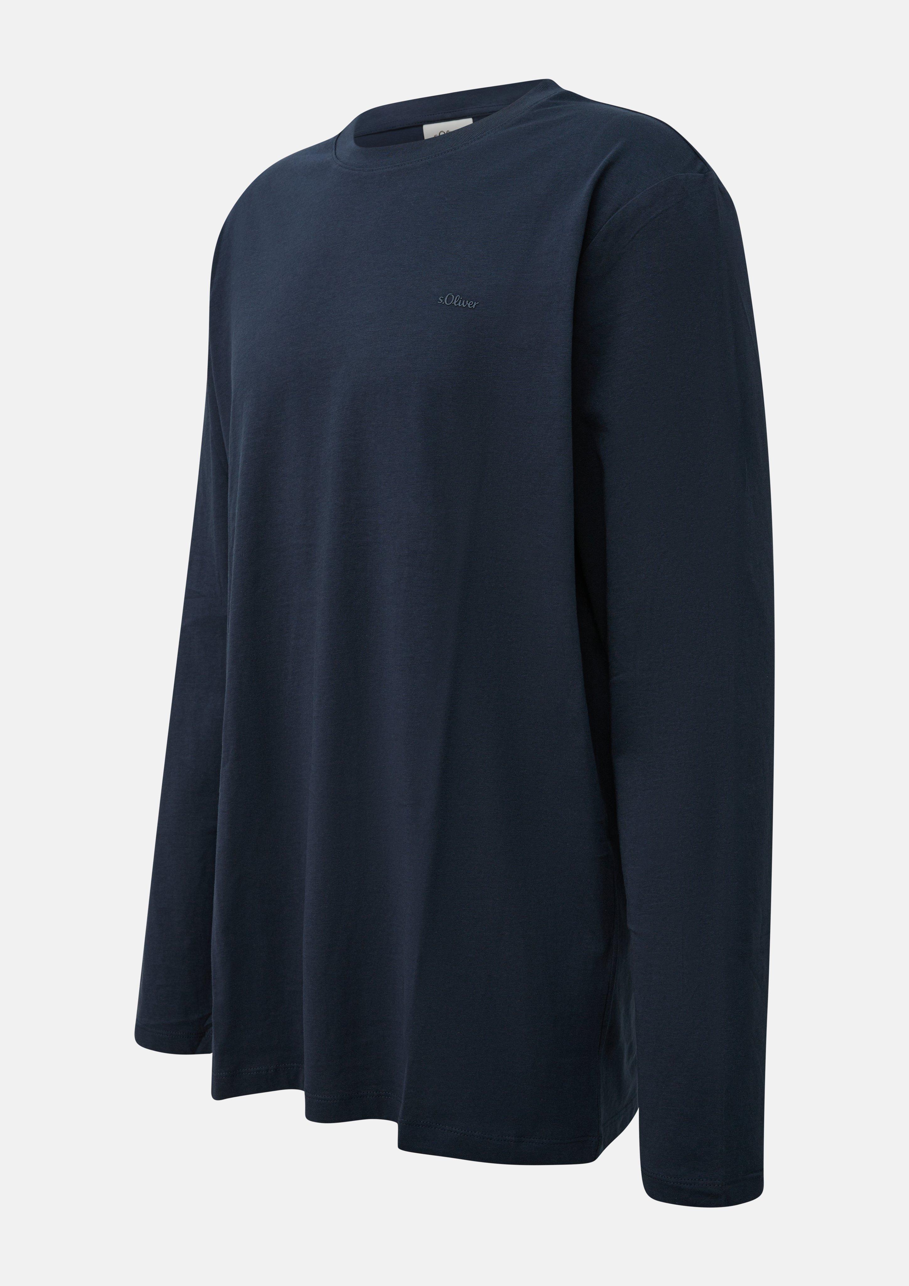 Heren T-Shirt in blauw van s.Oliver Men Tall Sizes