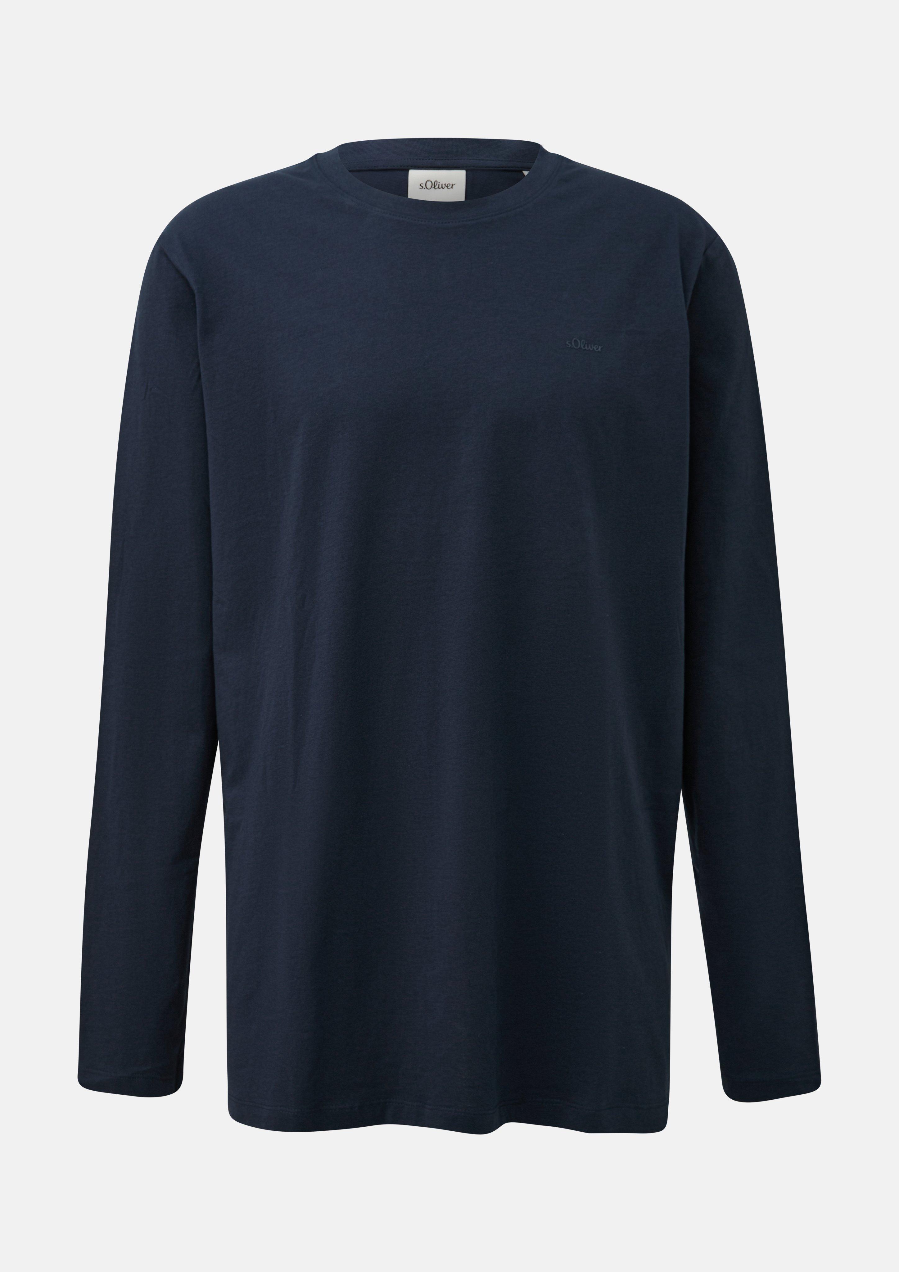 Heren T-Shirt in blauw van s.Oliver Men Tall Sizes