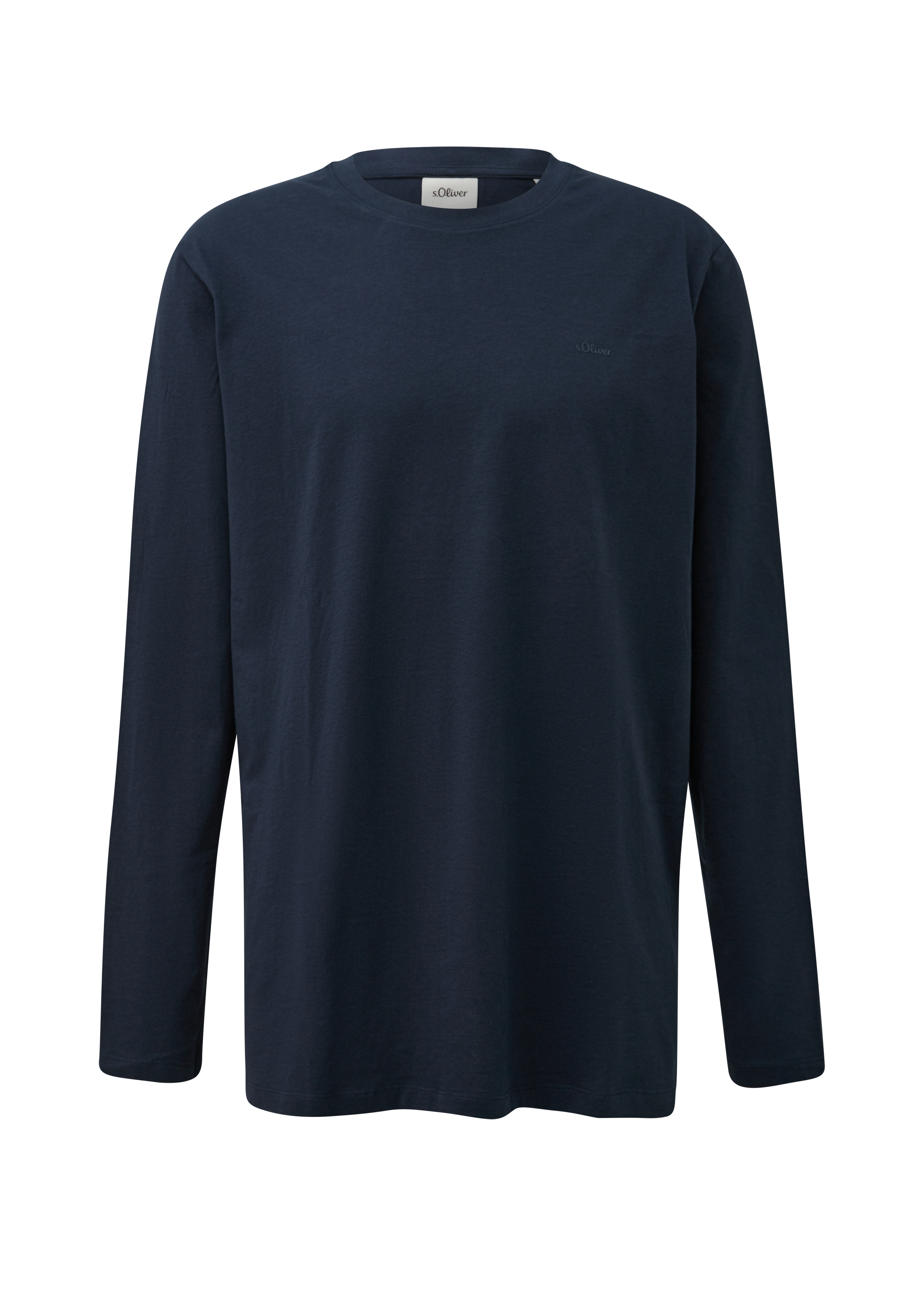 Katoenen shirt met lange mouwen en logo