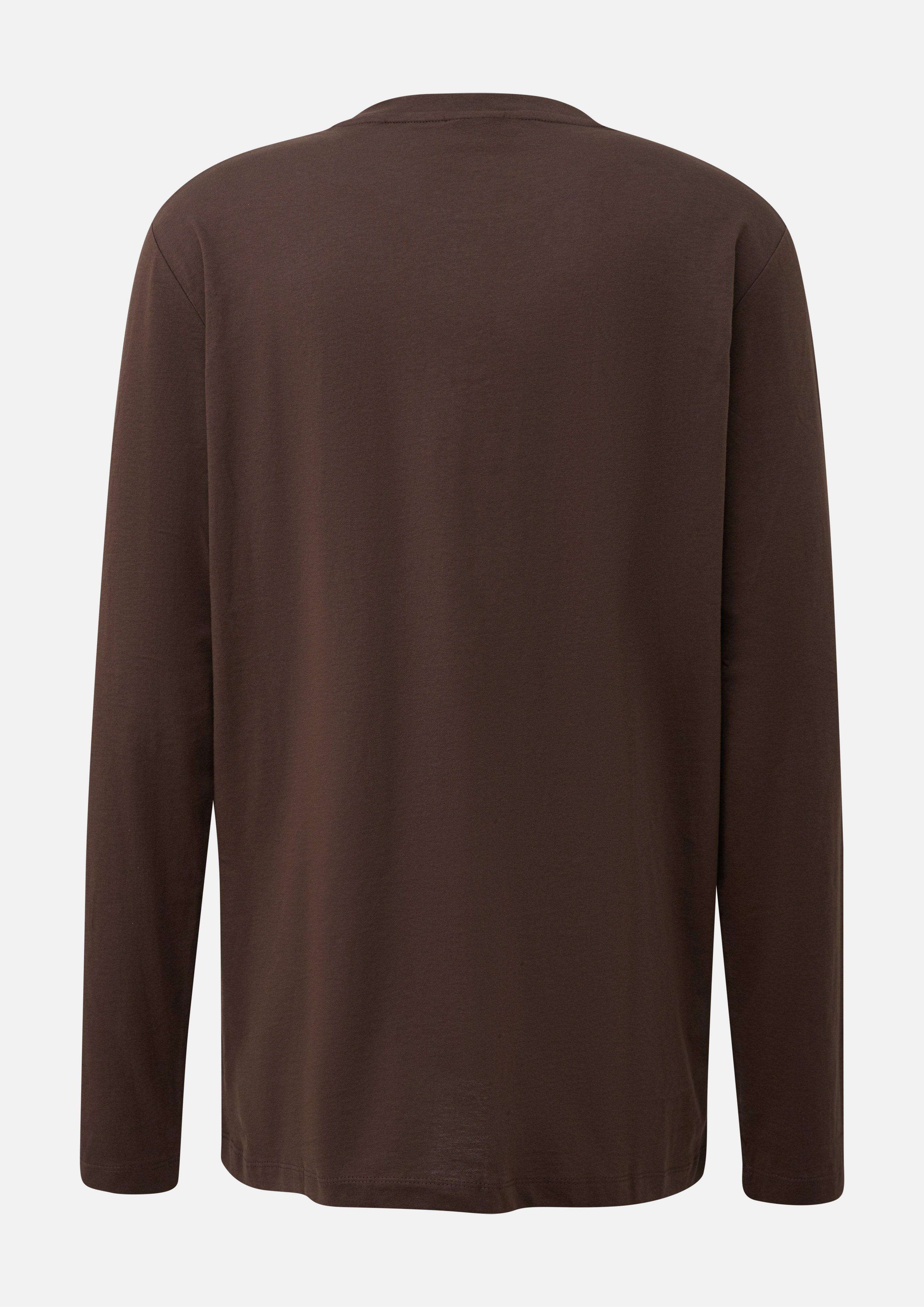Heren T-Shirt in bruin van s.Oliver Men Tall Sizes