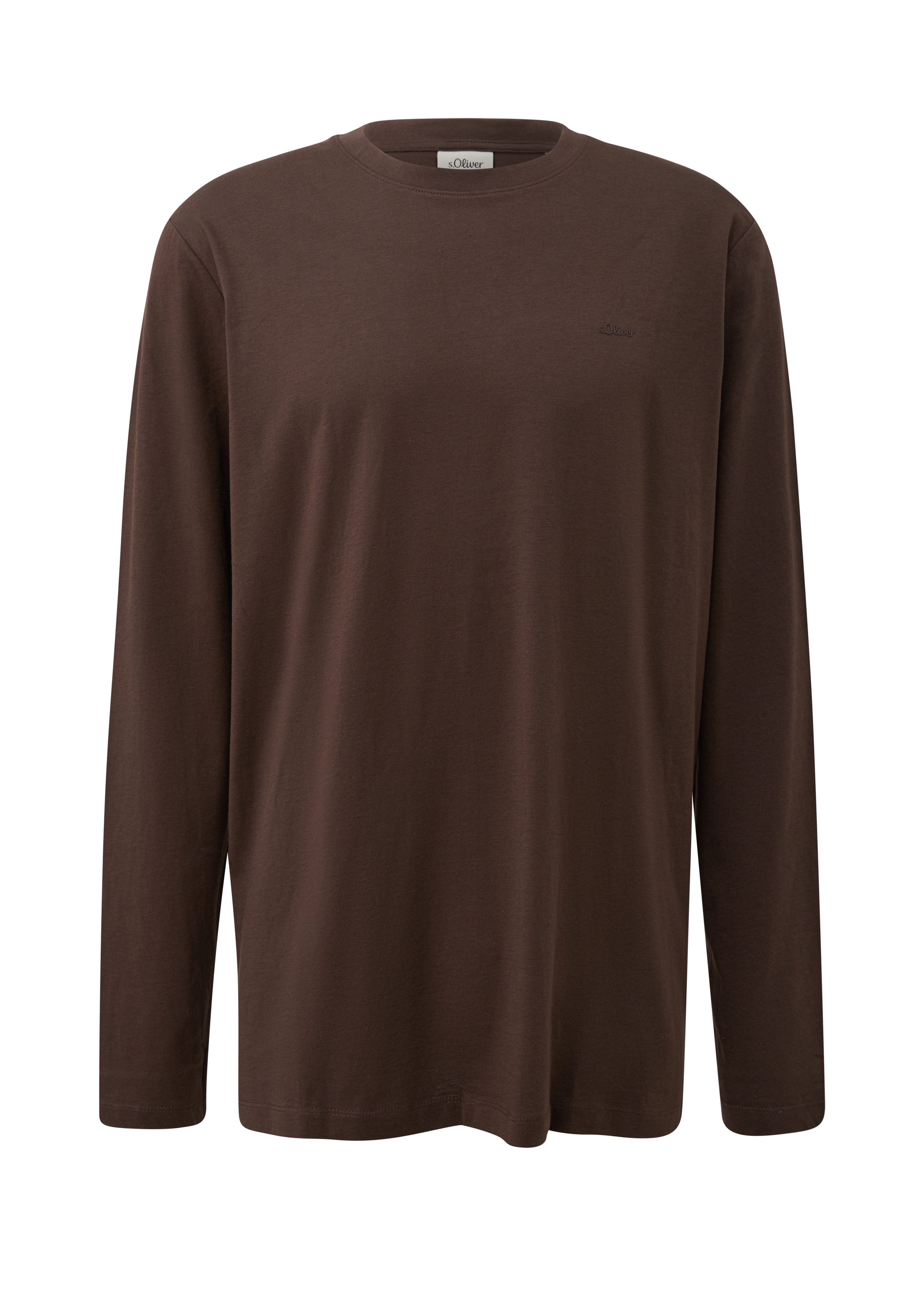 Katoenen shirt met lange mouwen en logo