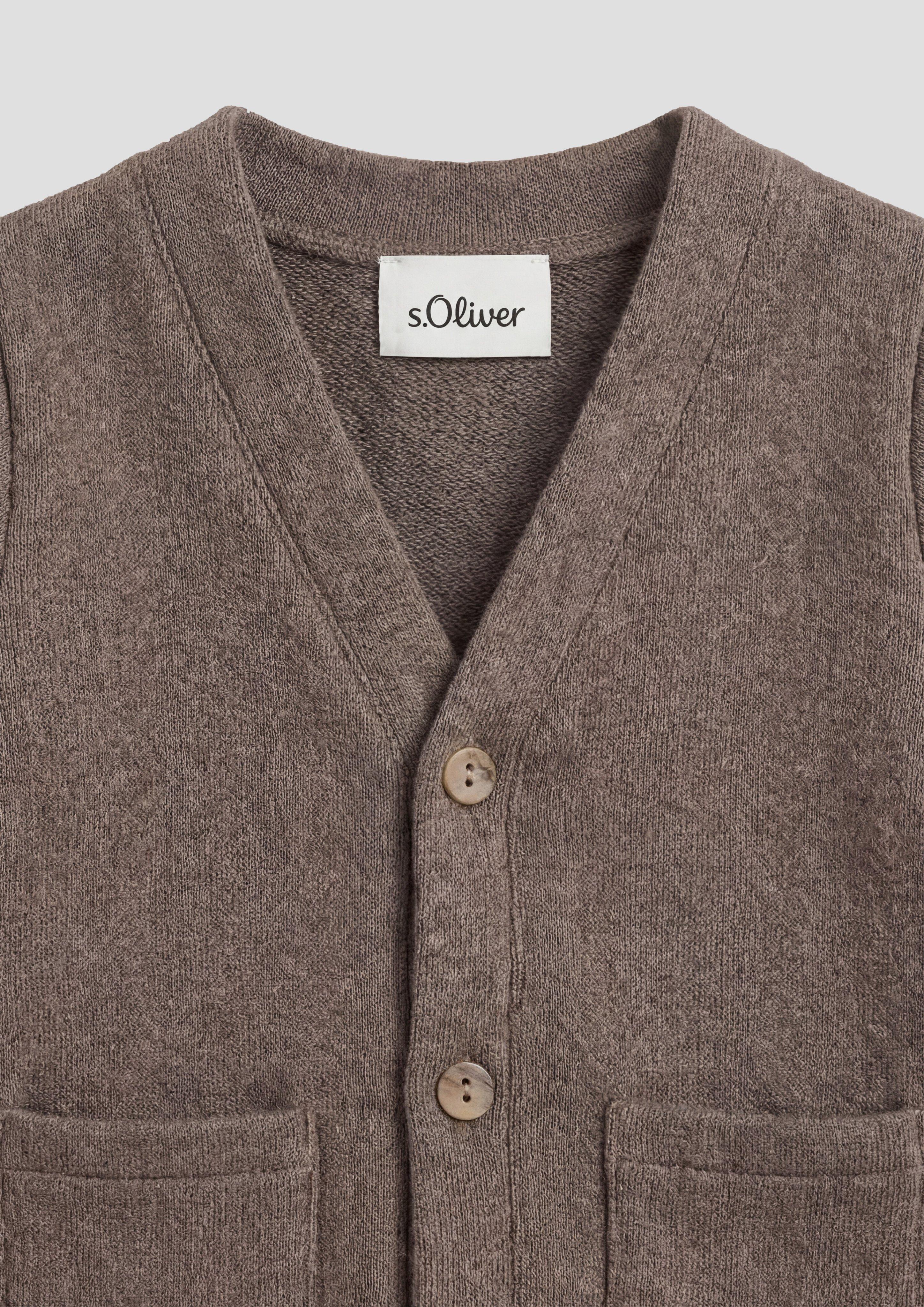 Junior Sweat-shirt Veste en brun de s.Oliver
