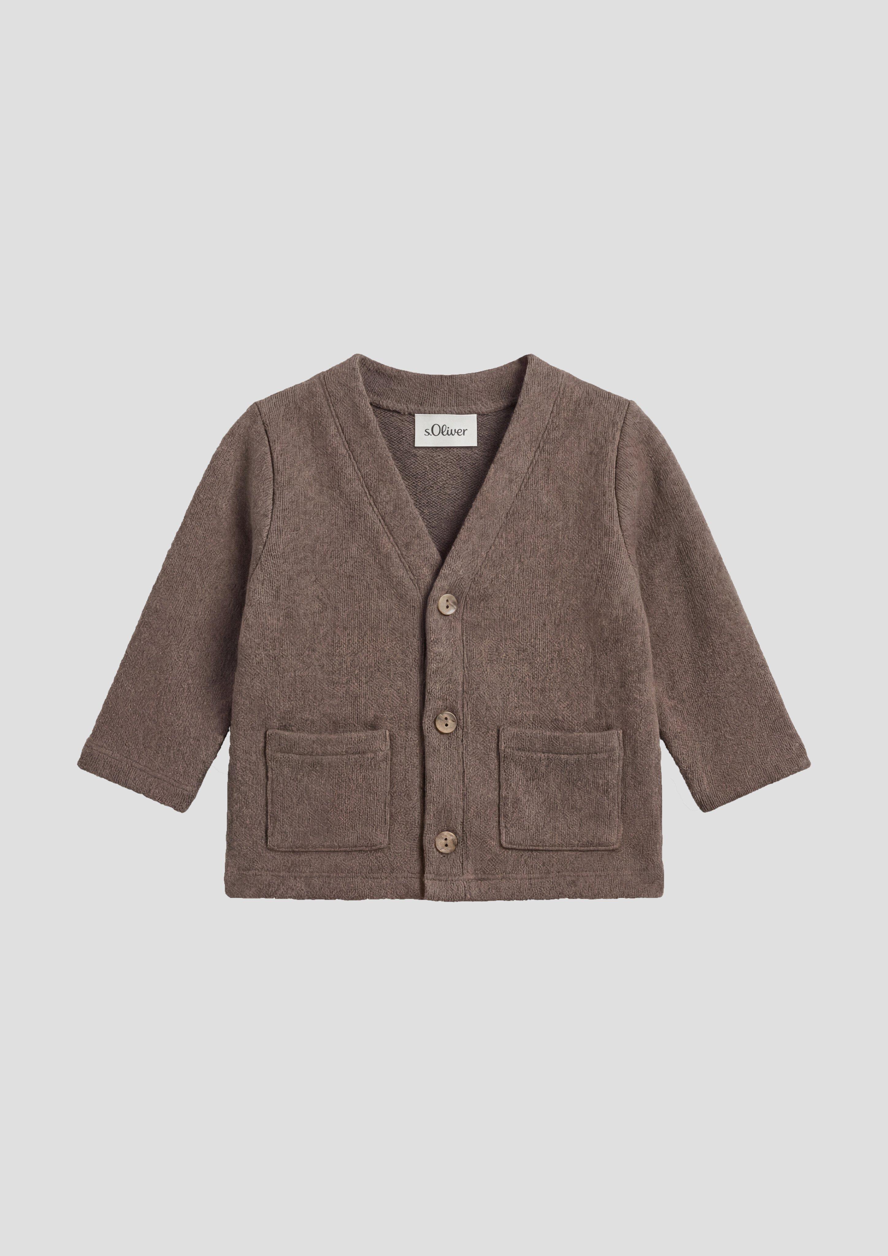Junior Sweat-shirt Veste en brun de s.Oliver