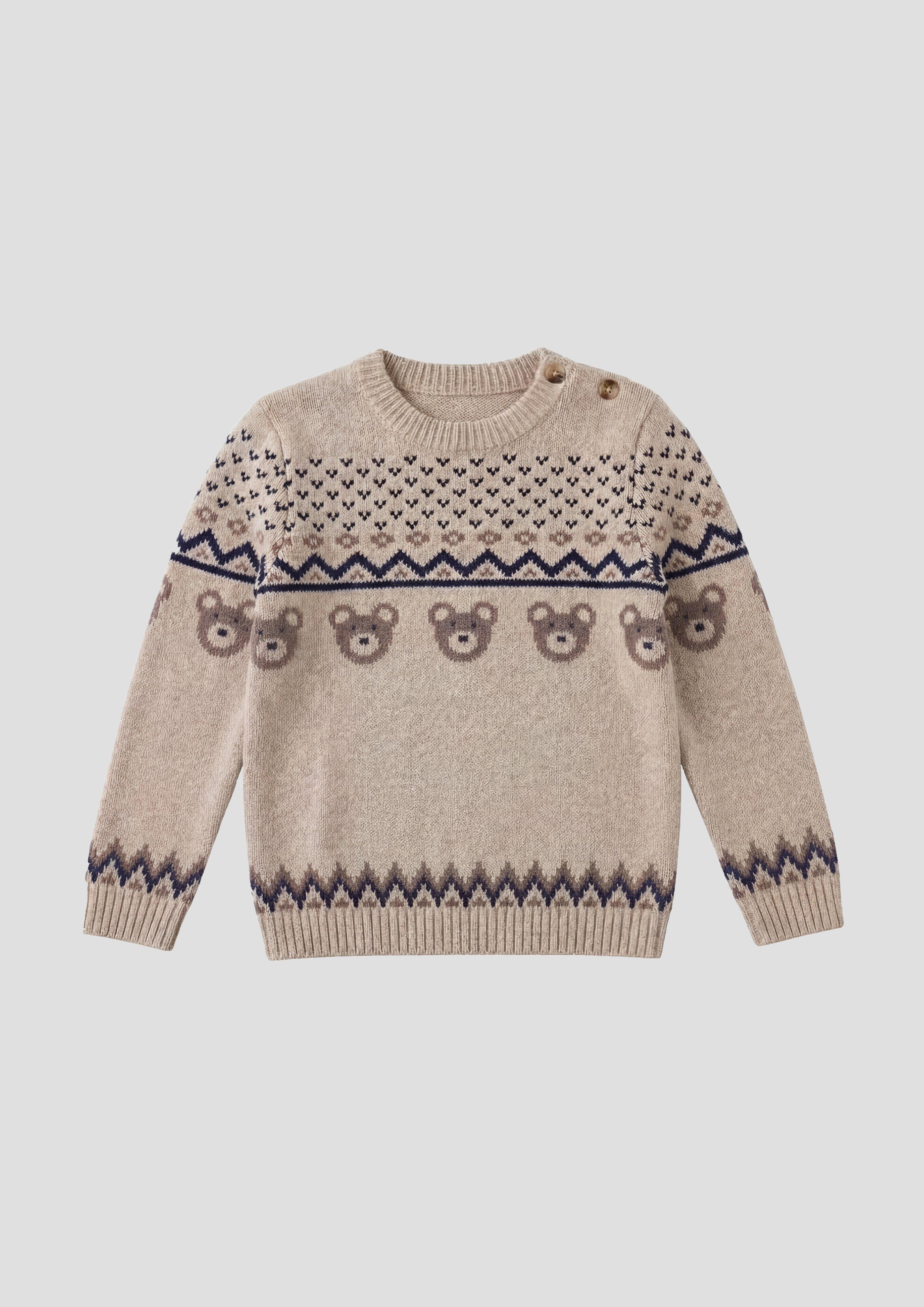 Junior Pull en tricot en brun de s.Oliver