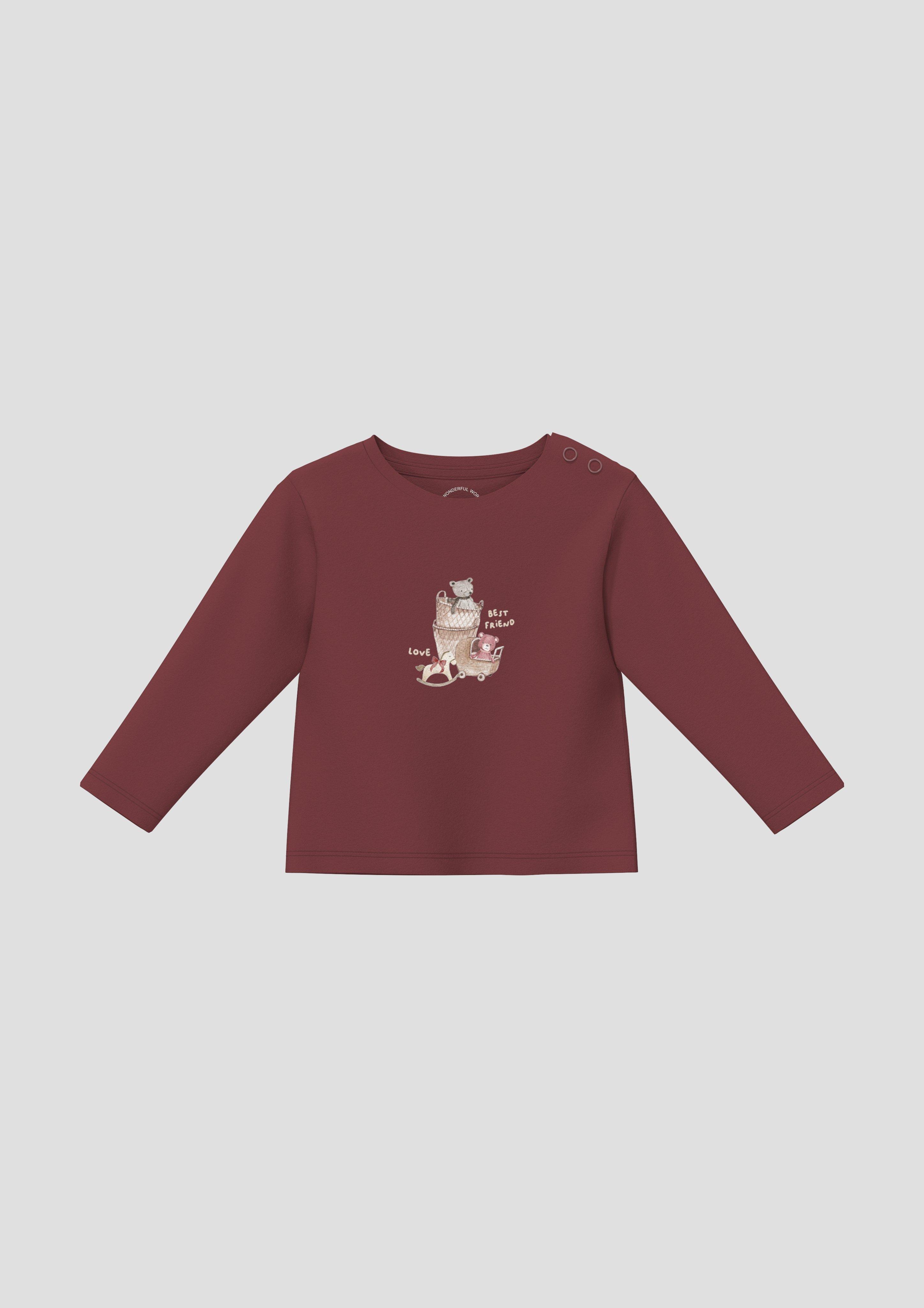 T-Shirt in bordeaux van s.Oliver