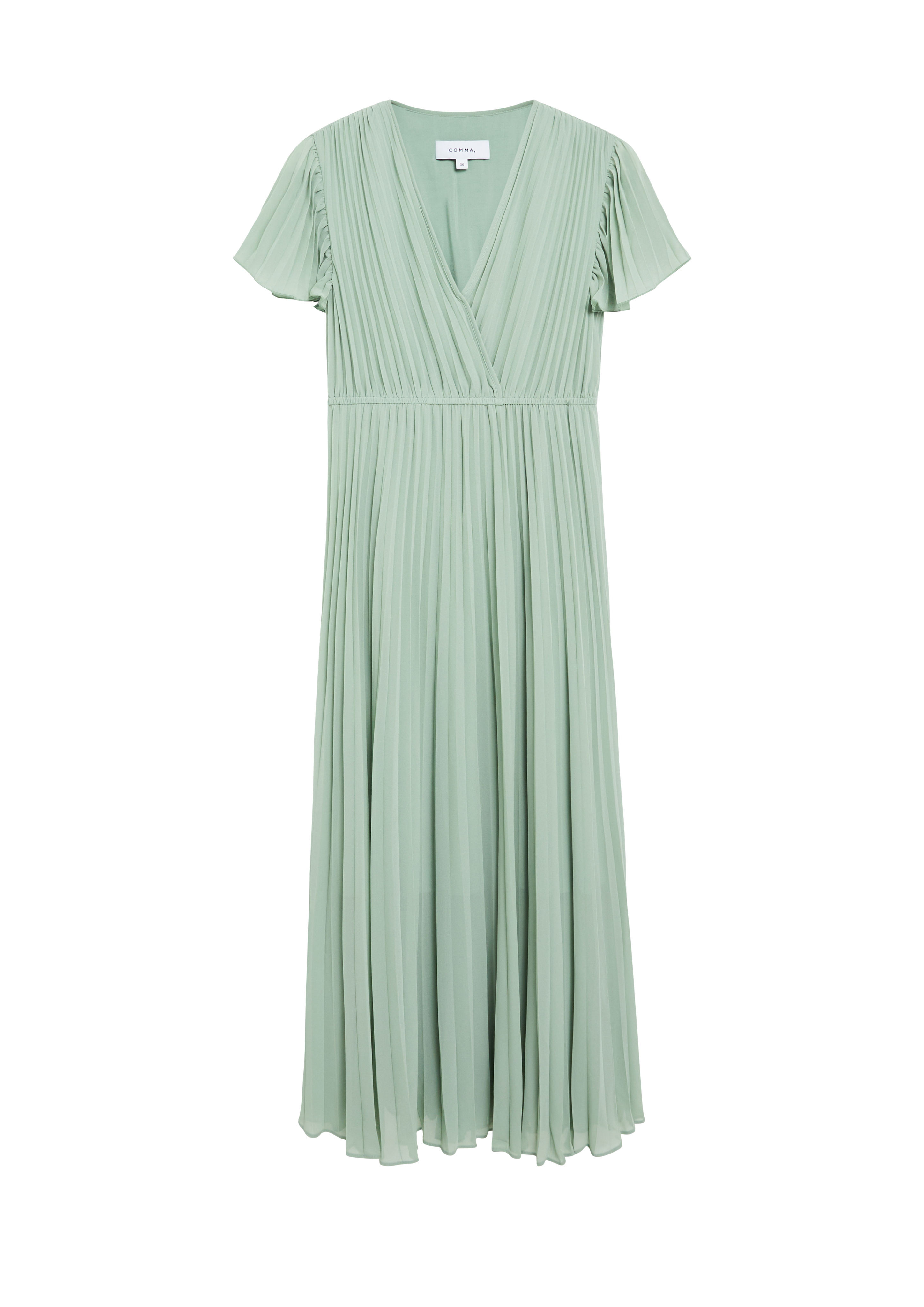 Plooi jurk in midi lengte