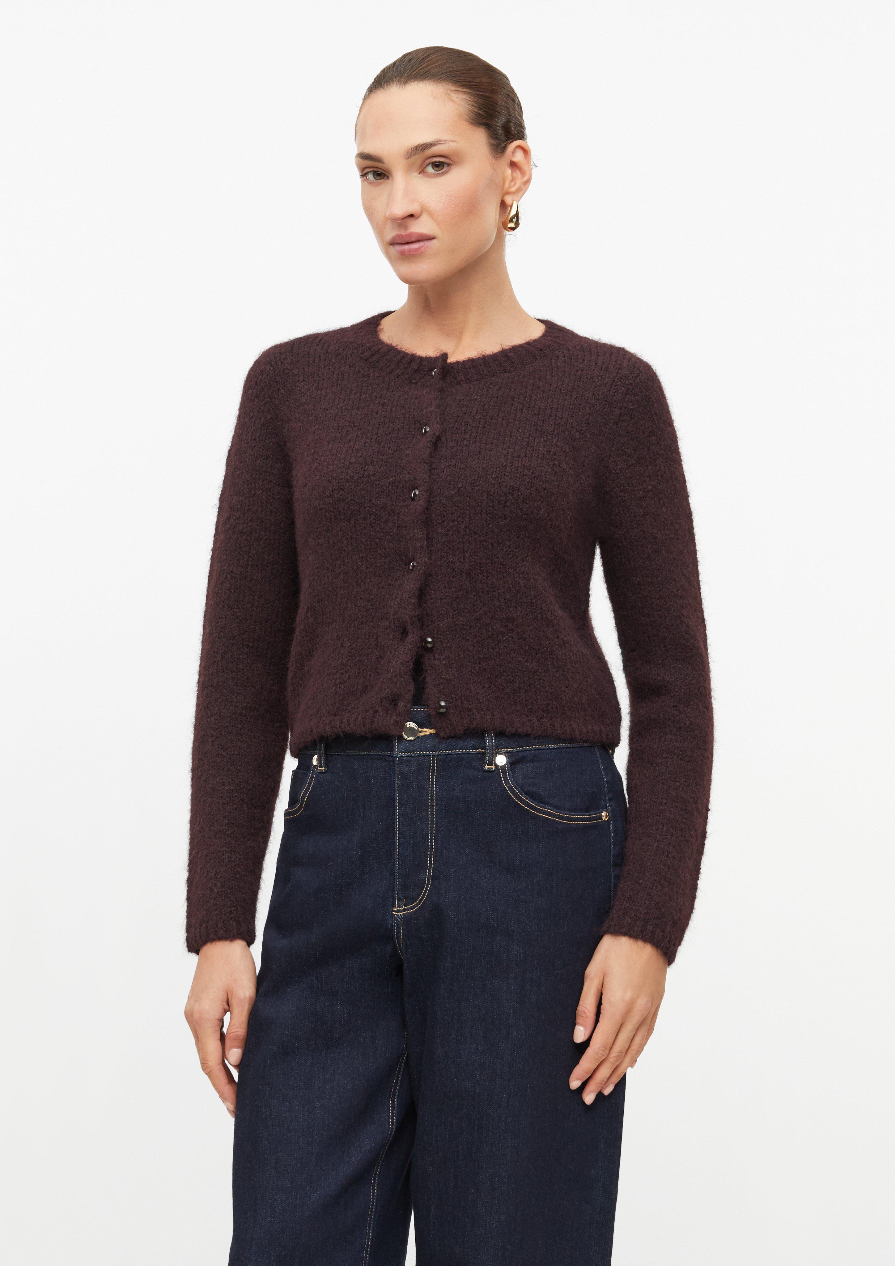 Gebreid Vest in aubergine van s.Oliver BLACK LABEL