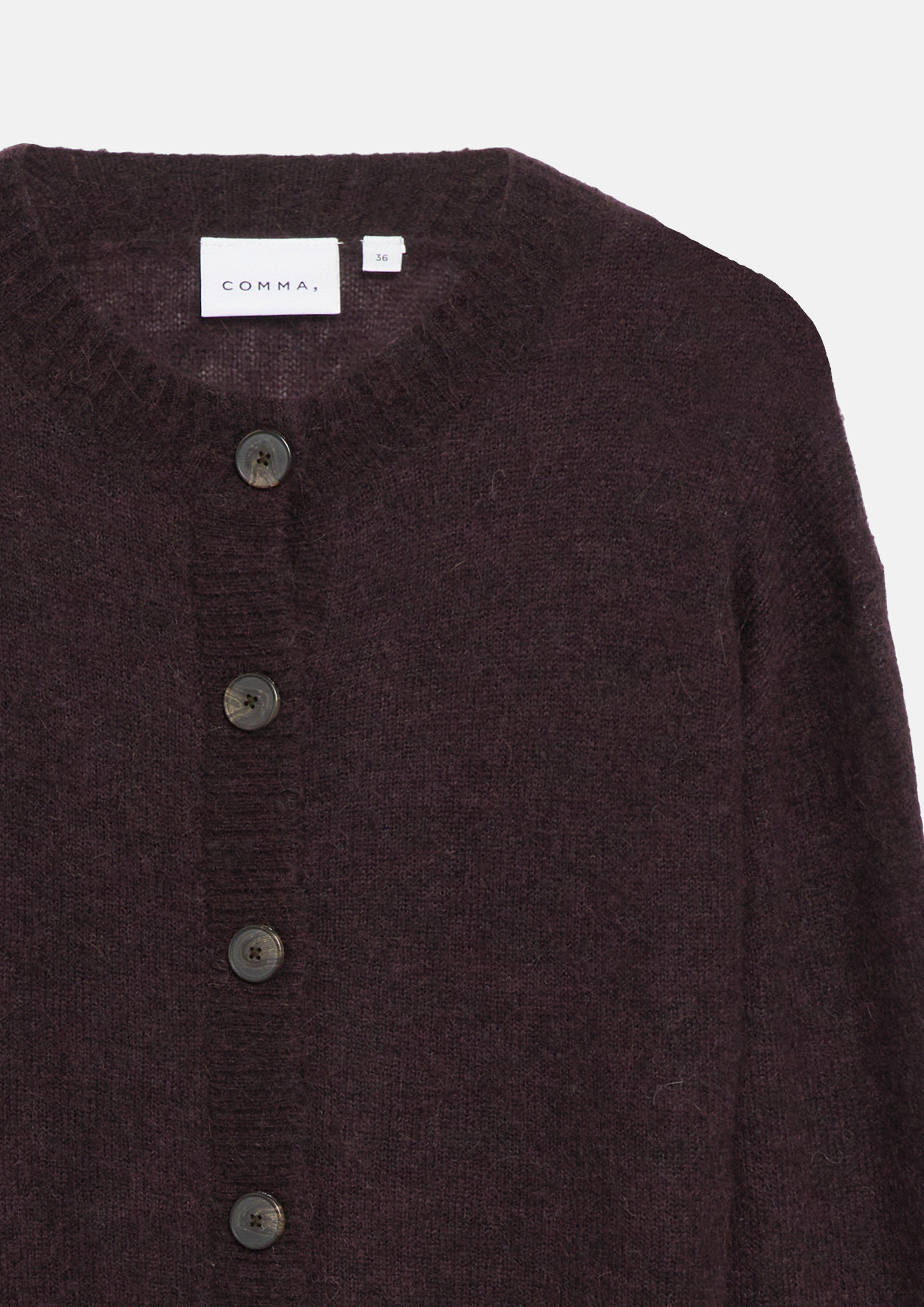 Kobiety Sweter rozpinany w kolorze fioletowy od COMMA