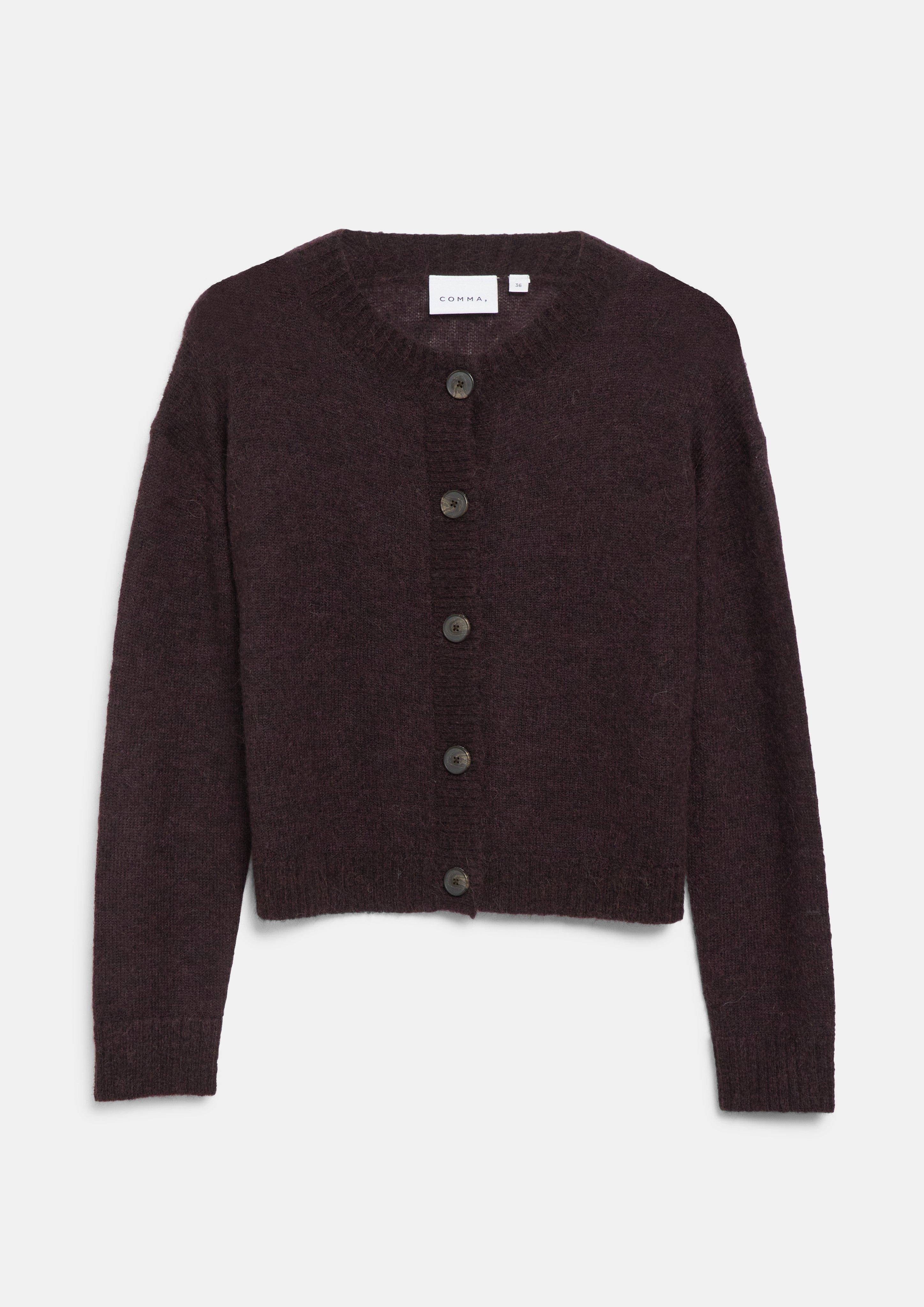 Kobiety Sweter rozpinany w kolorze fioletowy od COMMA