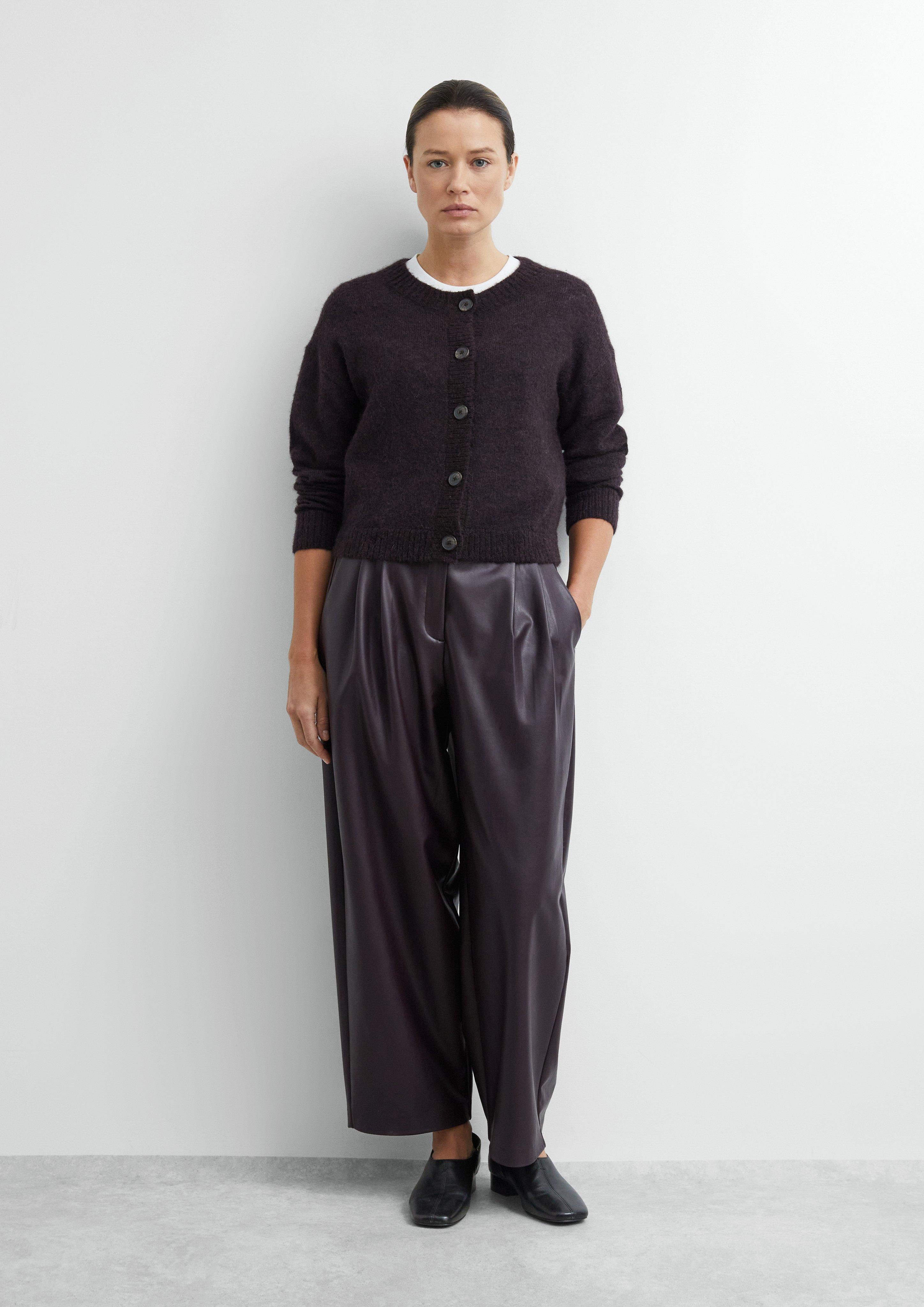 Kobiety Sweter rozpinany w kolorze fioletowy od COMMA