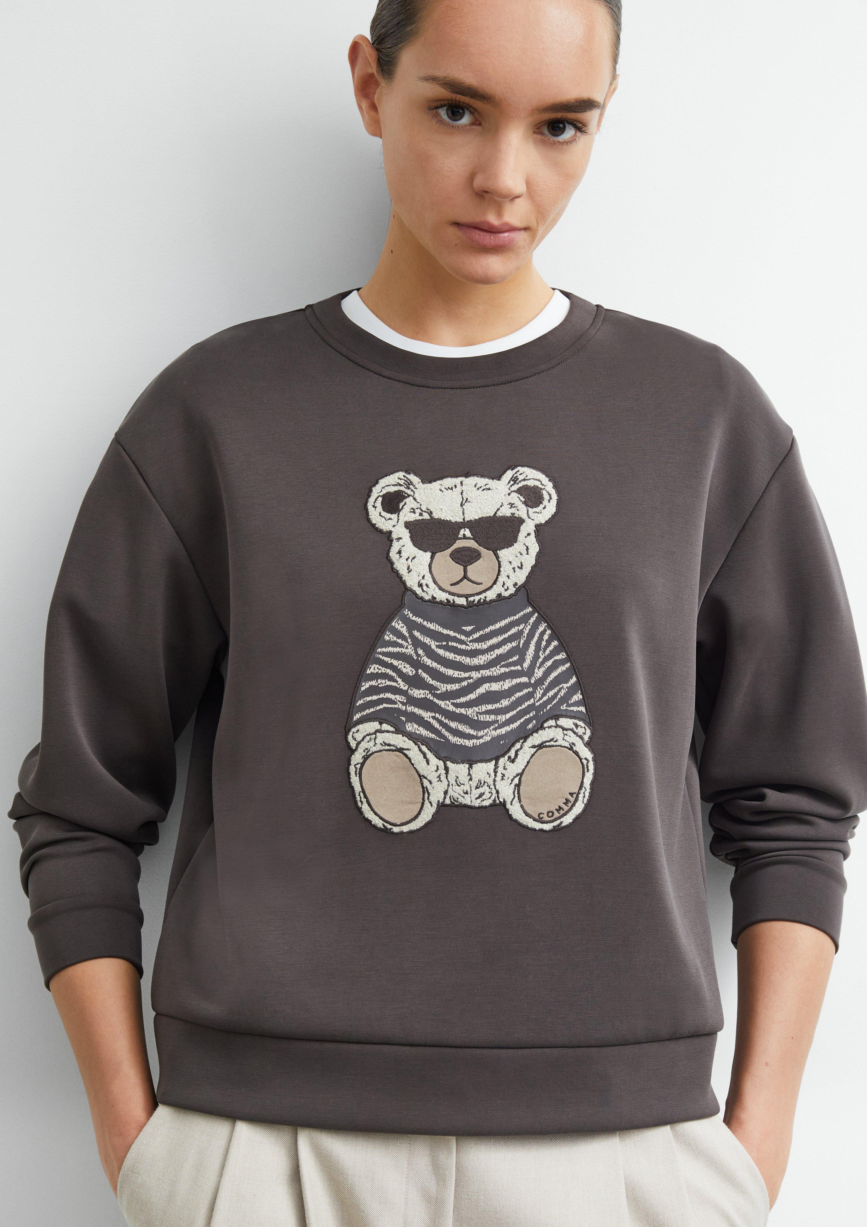 Sweatshirt in braun von COMMA
