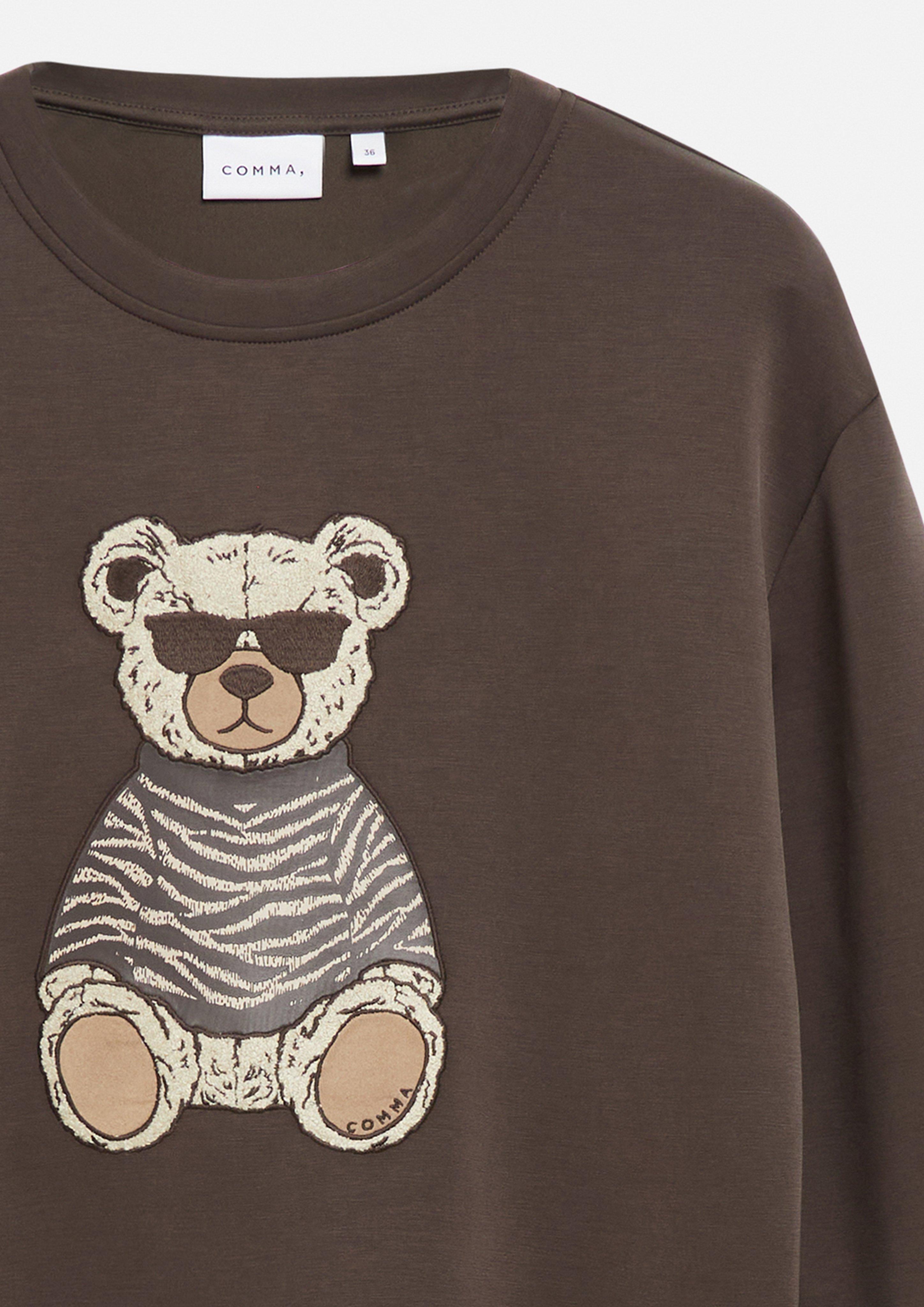 Sweatshirt in braun von COMMA