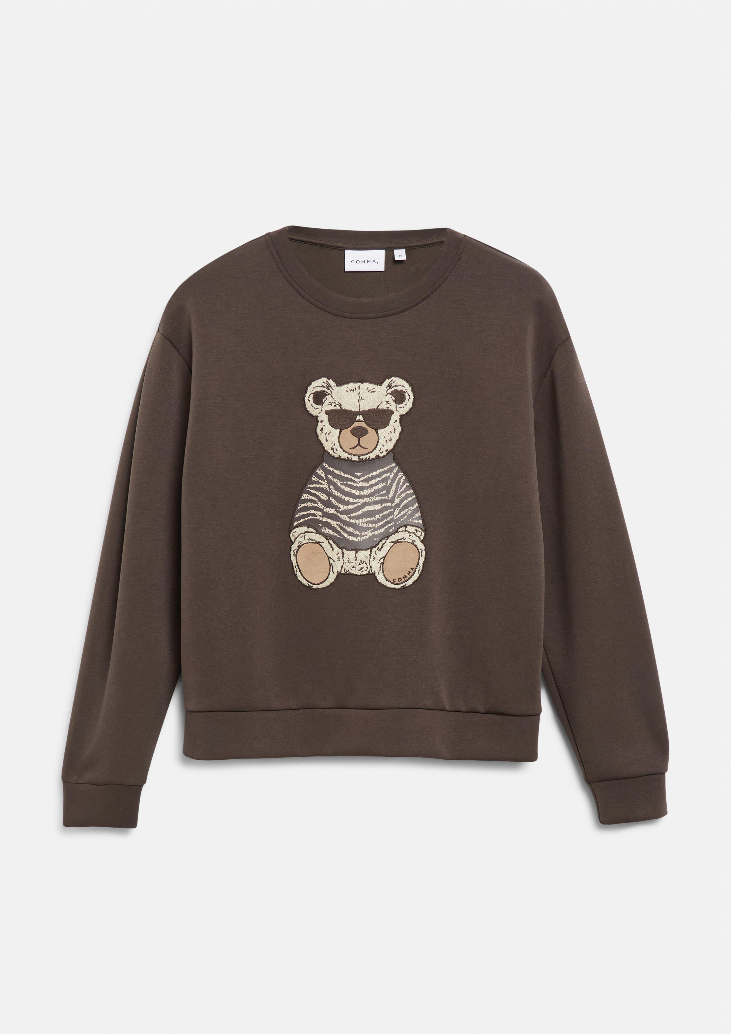 Sweatshirt in braun von COMMA