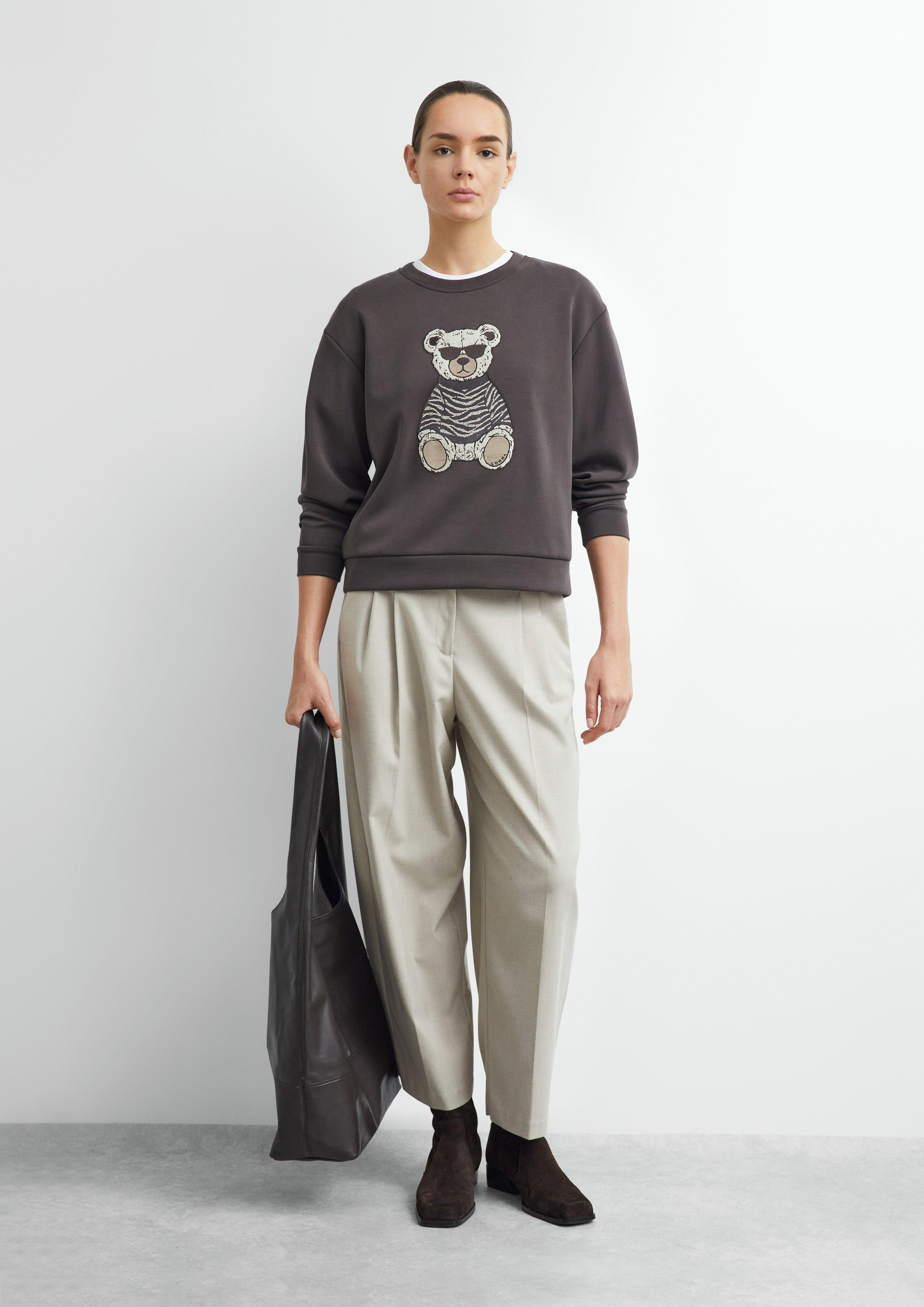 Sweatshirt in braun von COMMA