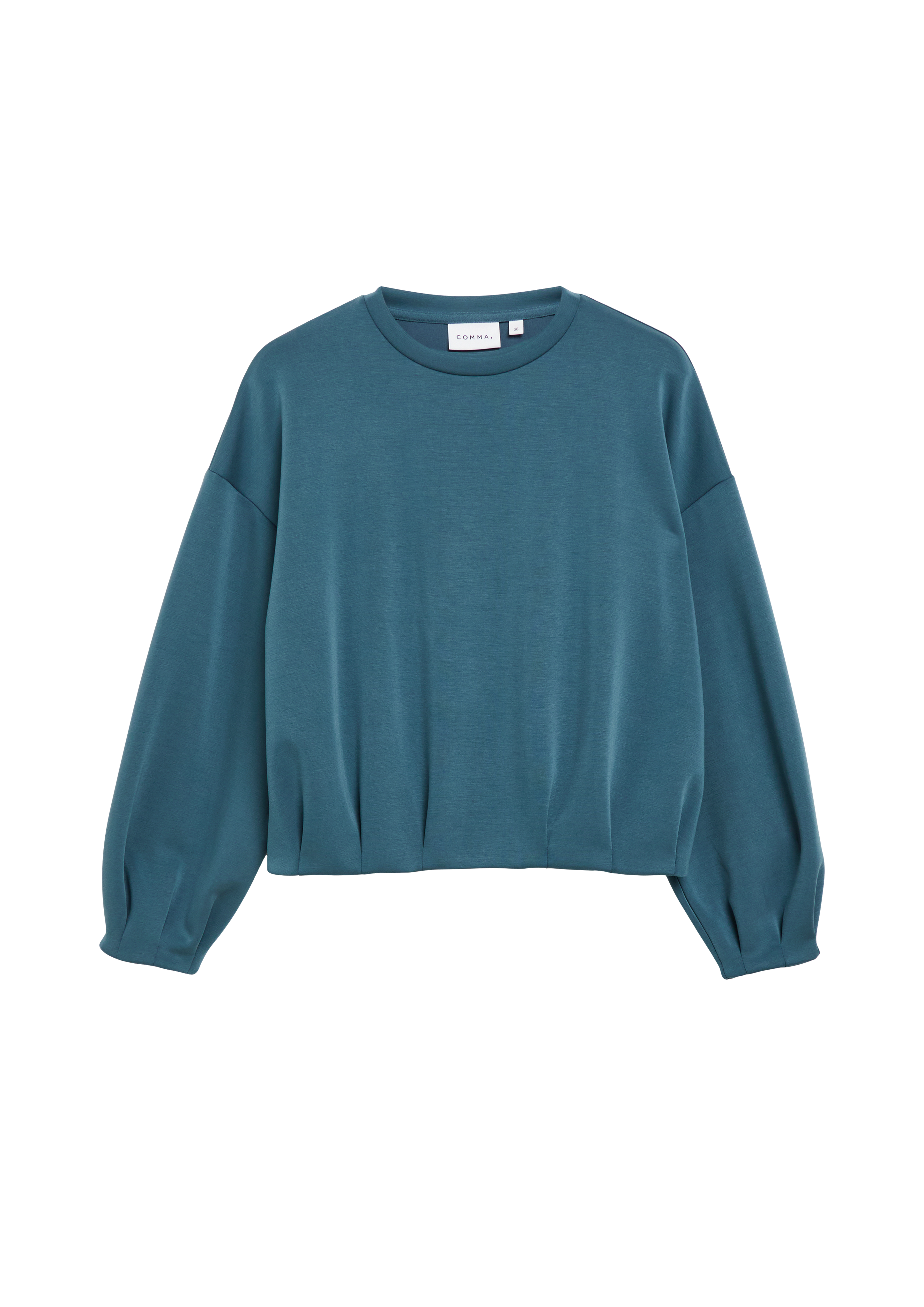 Zacht sweatshirt met bubbelkraag