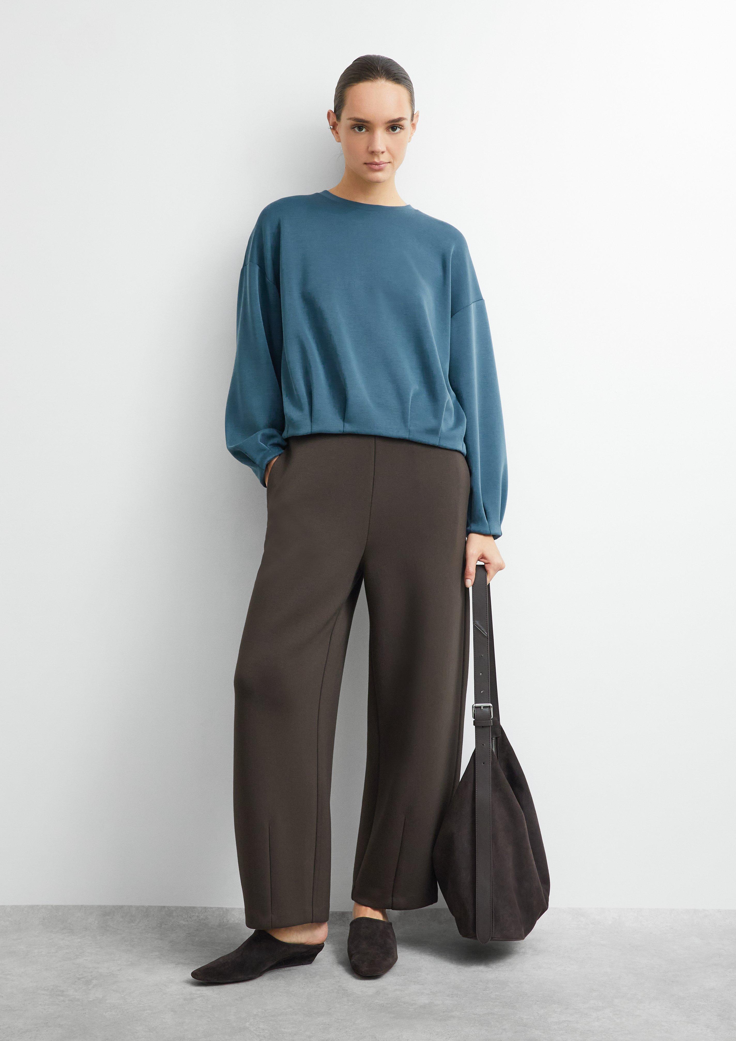 Sweatshirt in petrol von COMMA
