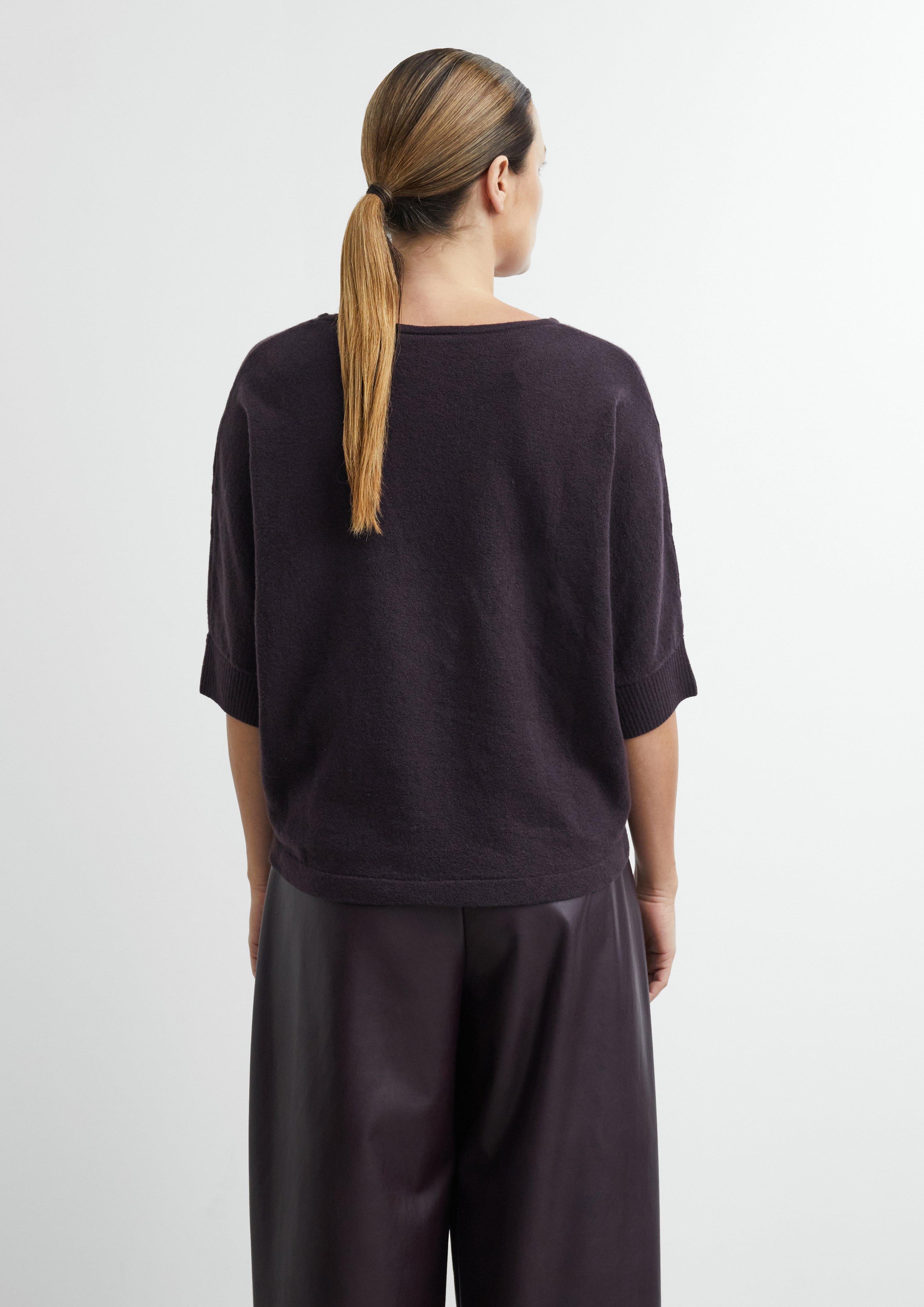 Damen Strickpullover in lila von COMMA