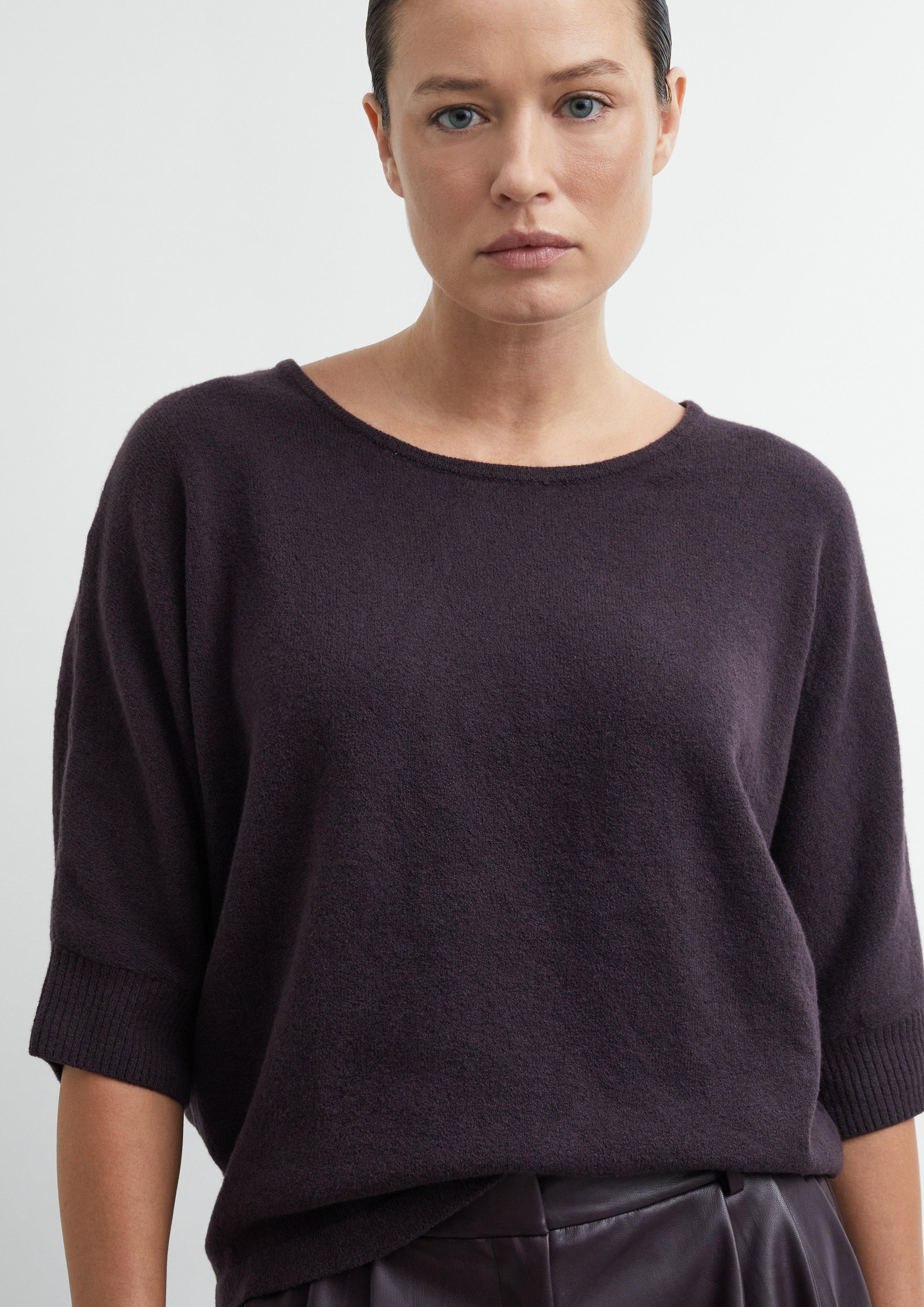 Damen Strickpullover in lila von COMMA