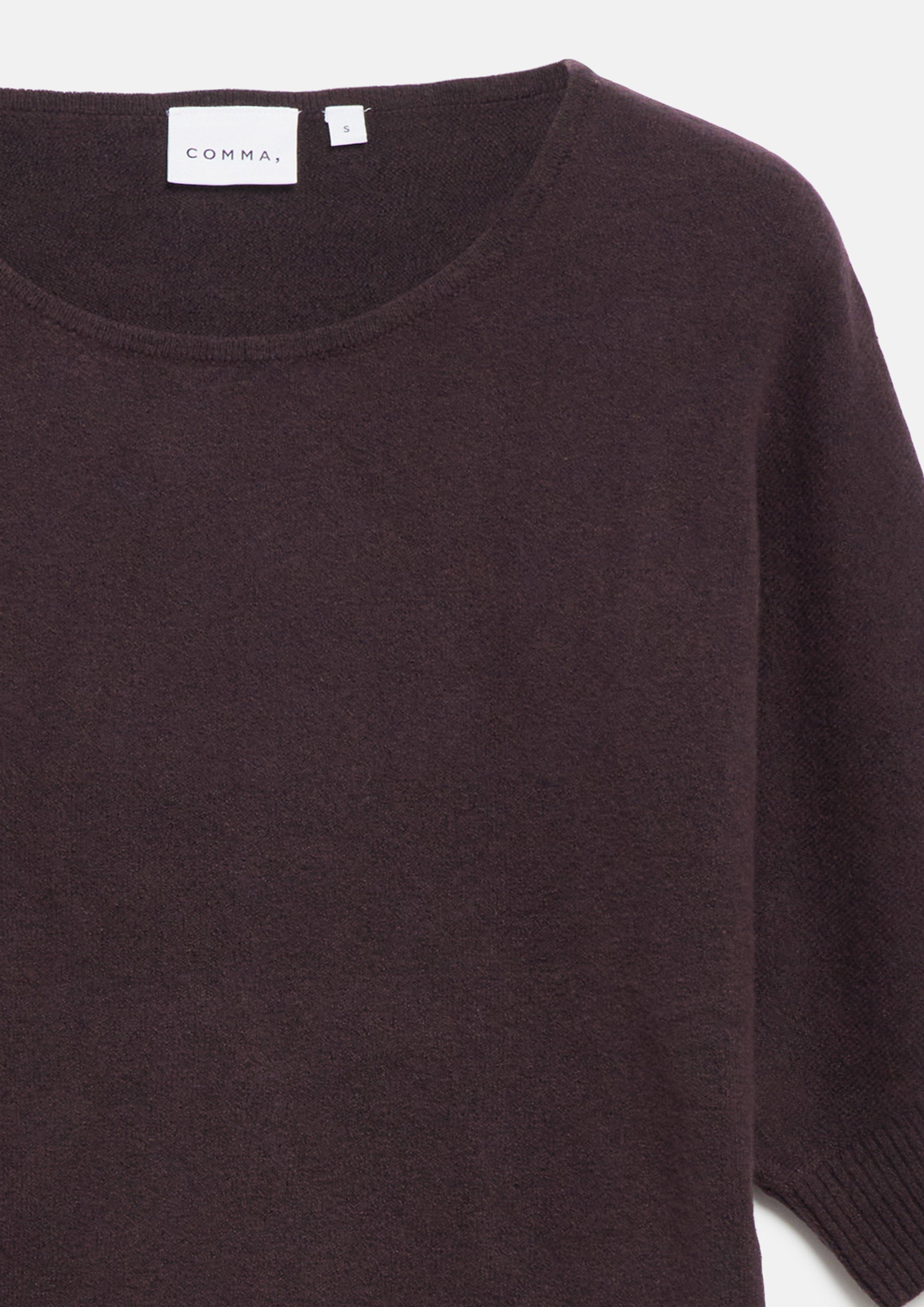 Damen Strickpullover in lila von COMMA