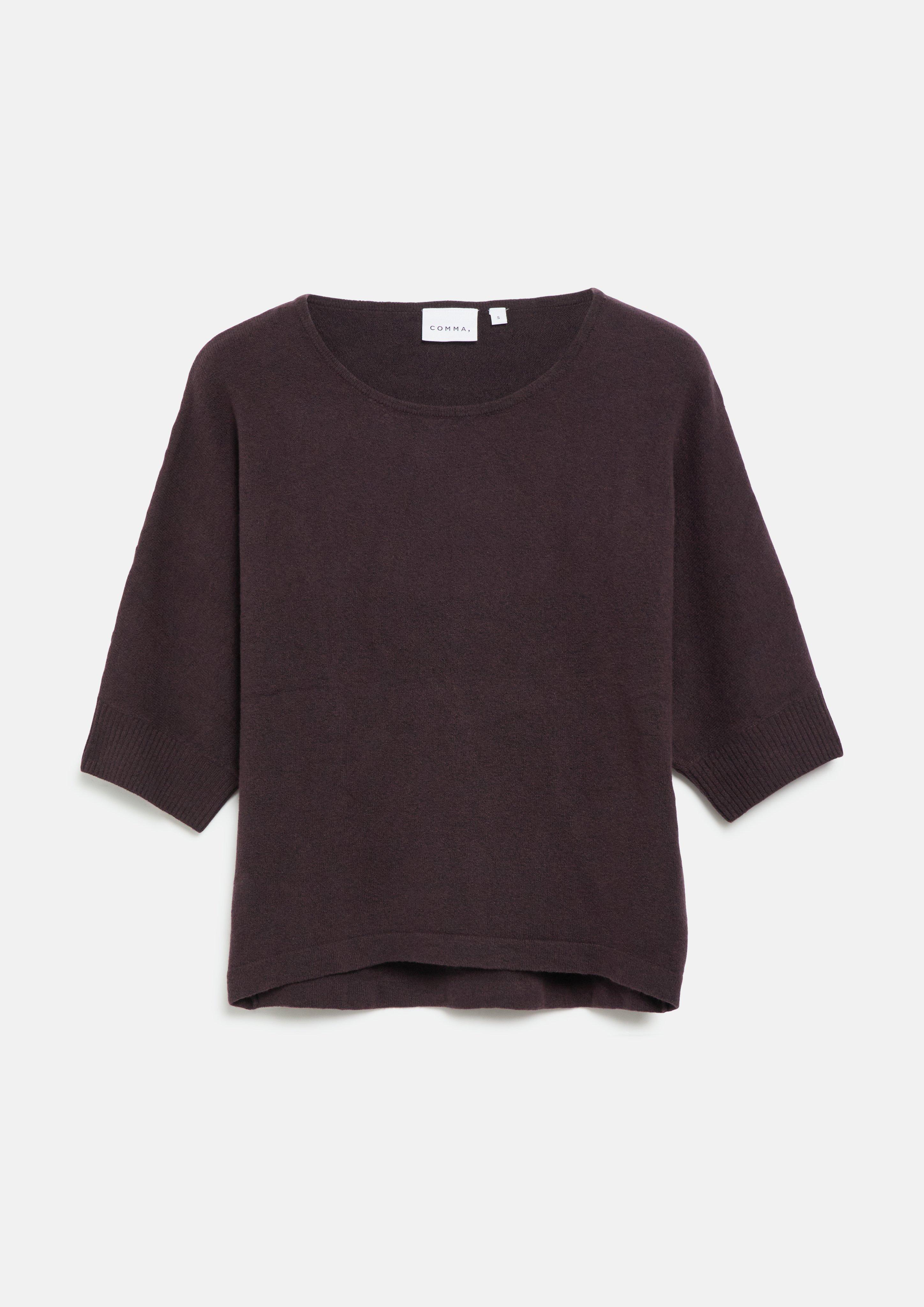 Damen Strickpullover in lila von COMMA