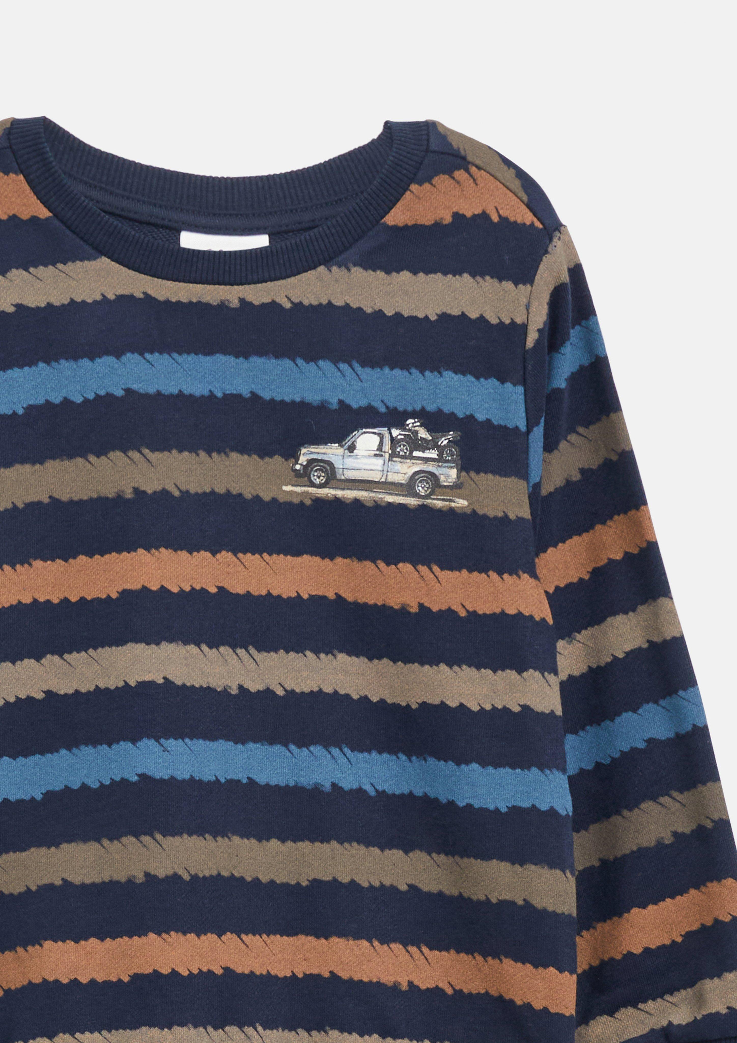 Kinder Sweatshirt mit Print in blau von s.Oliver