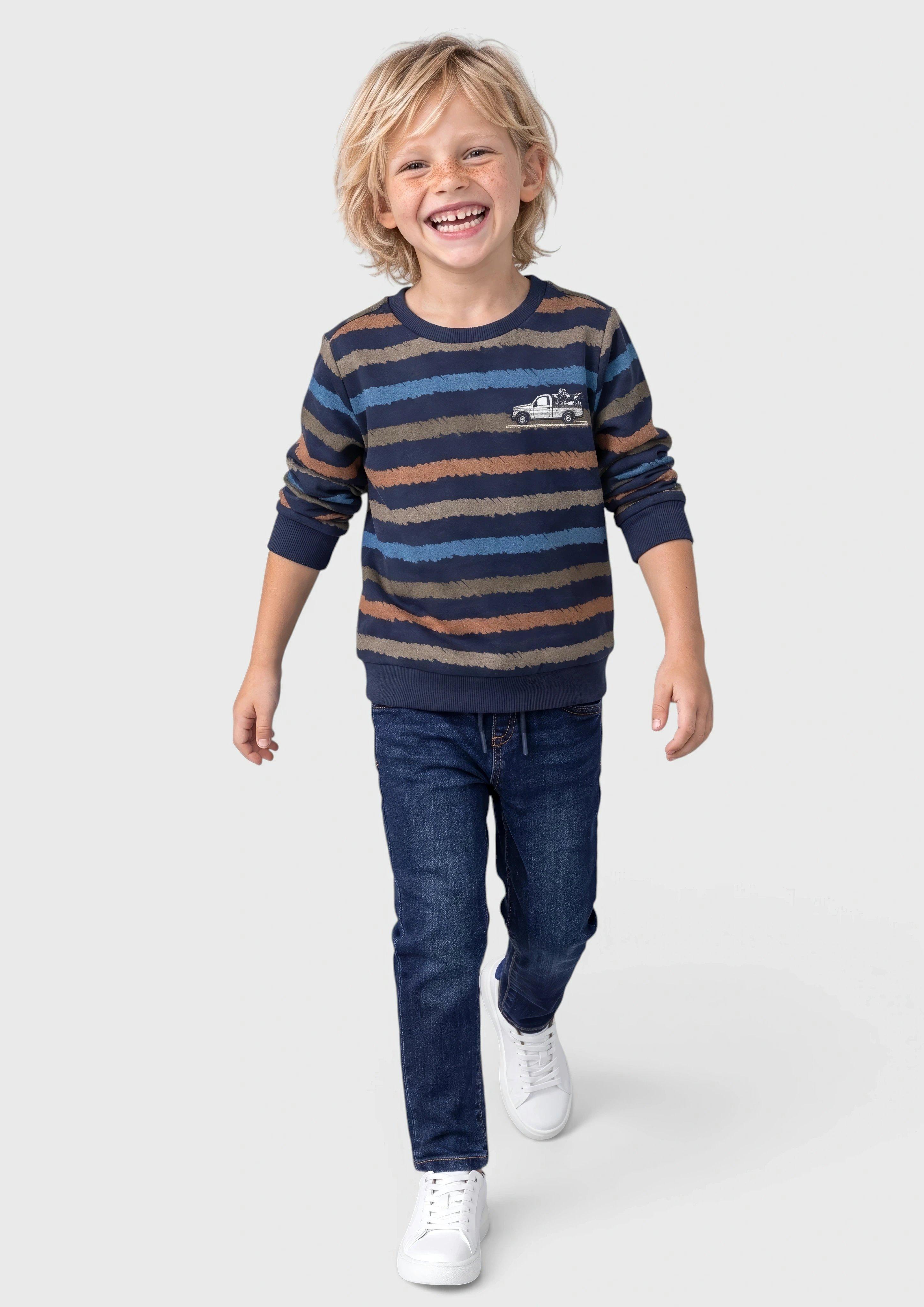 Kinder Sweatshirt mit Print in blau von s.Oliver