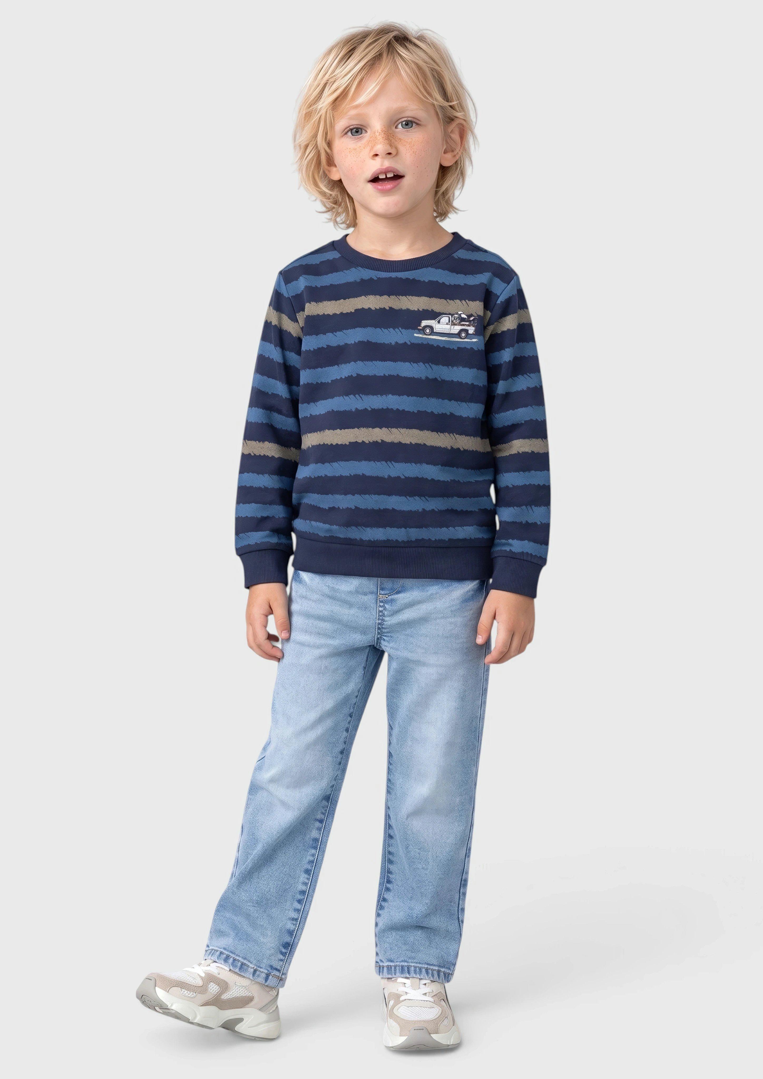 Kids Printed Sweatshirt in blue by s.Oliver