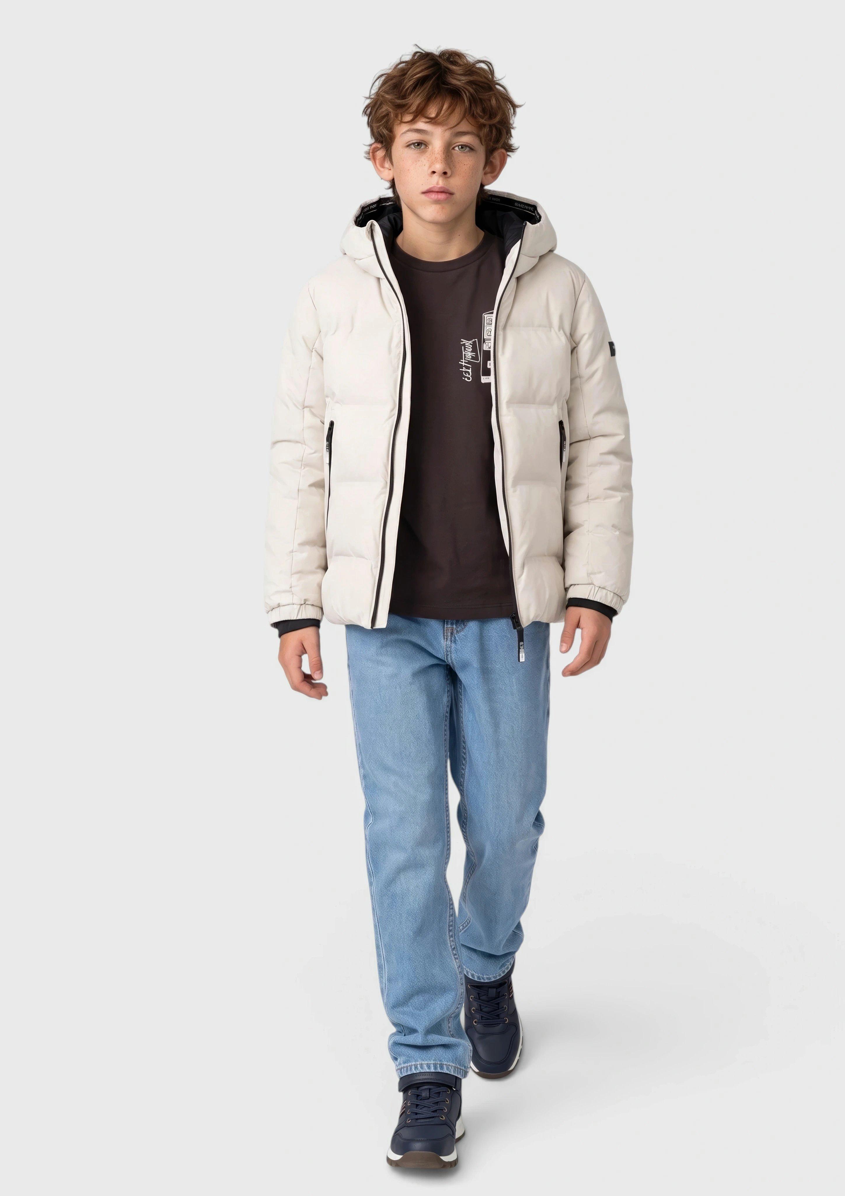 Kinder Longsleeve aus leichtem Sweat in braun von s.Oliver