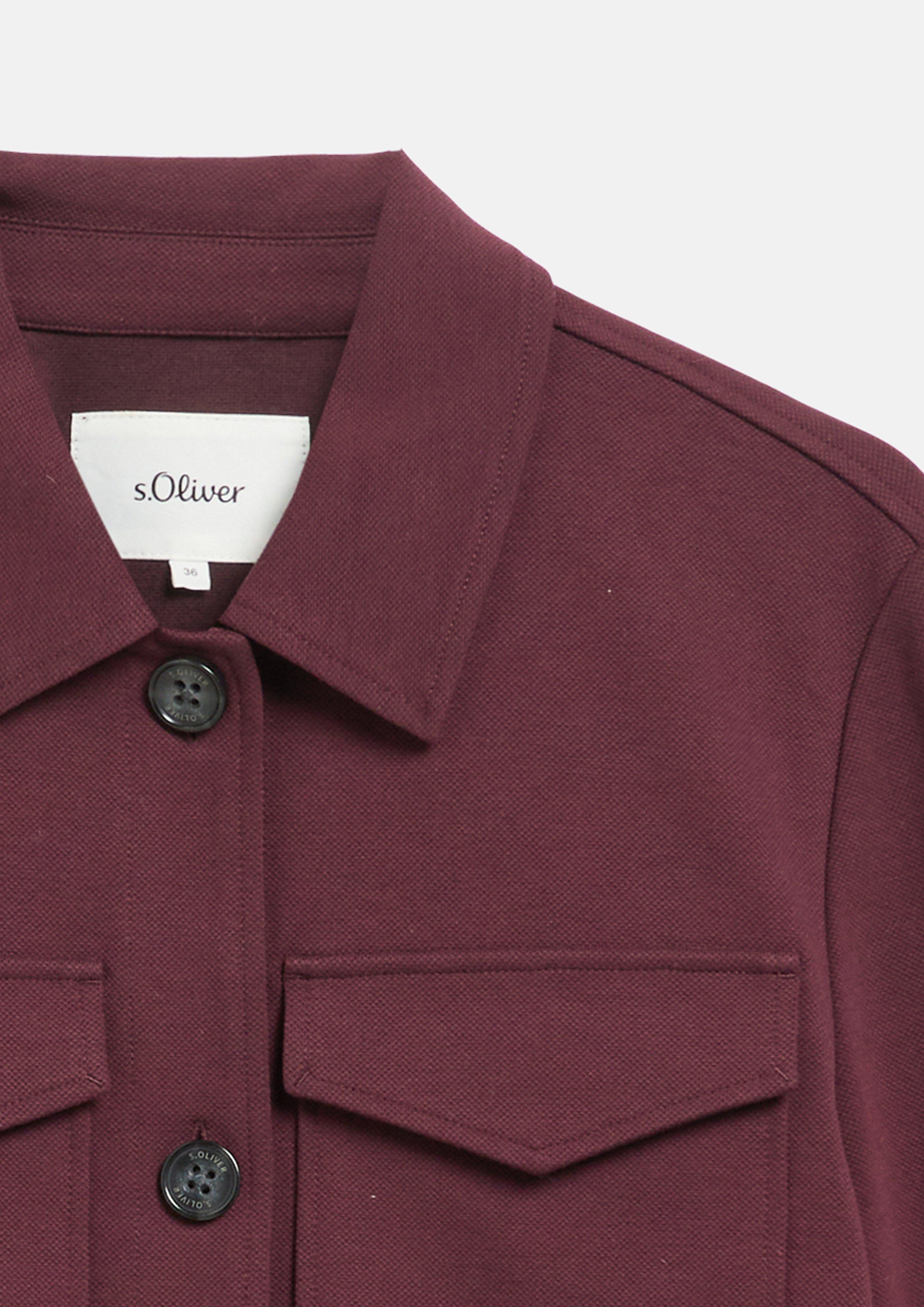 Damen Strukturierte Jacke aus Interlock in rot von s.Oliver