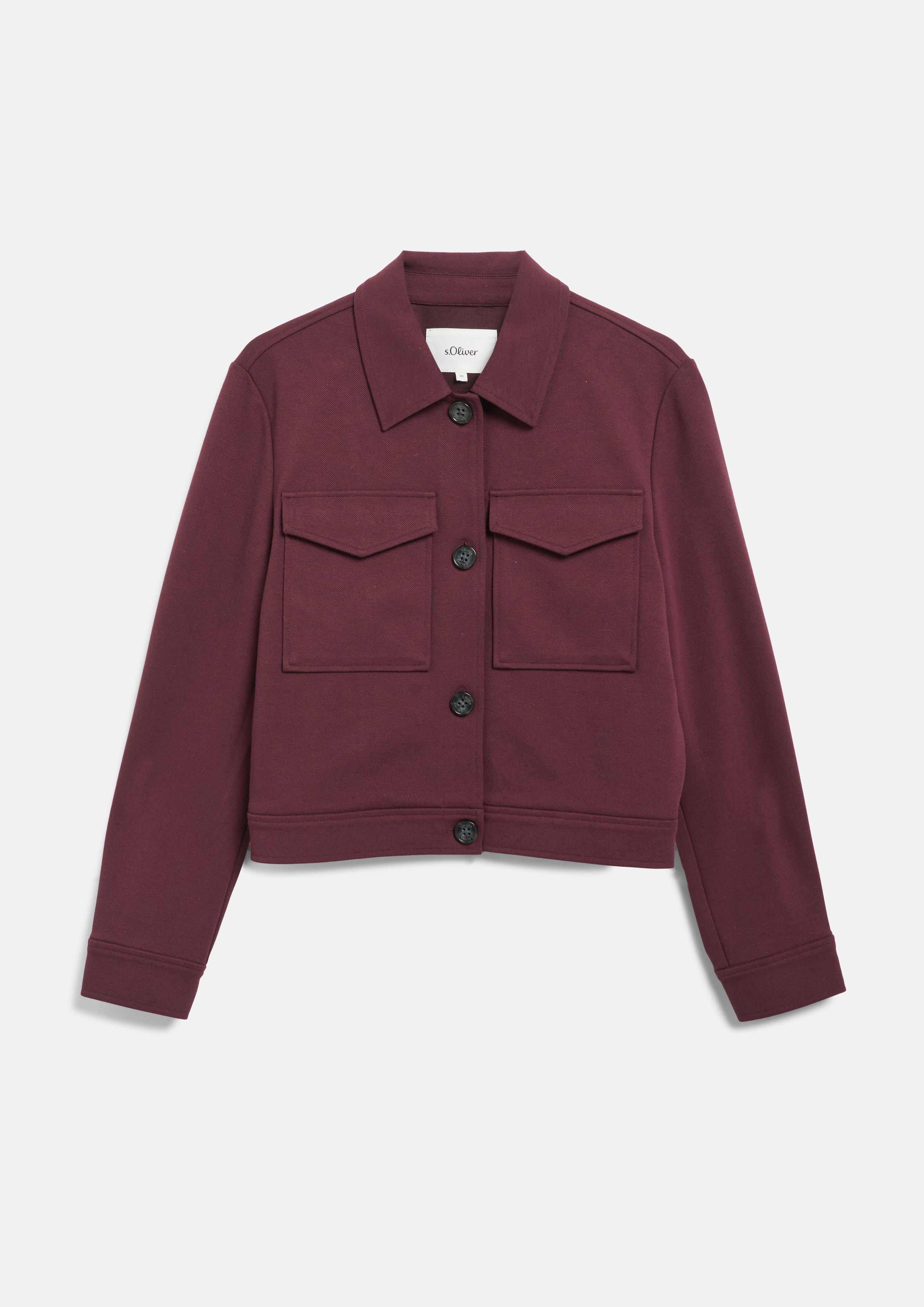 Indoor-Jacke in Farbe bordeaux von s.Oliver